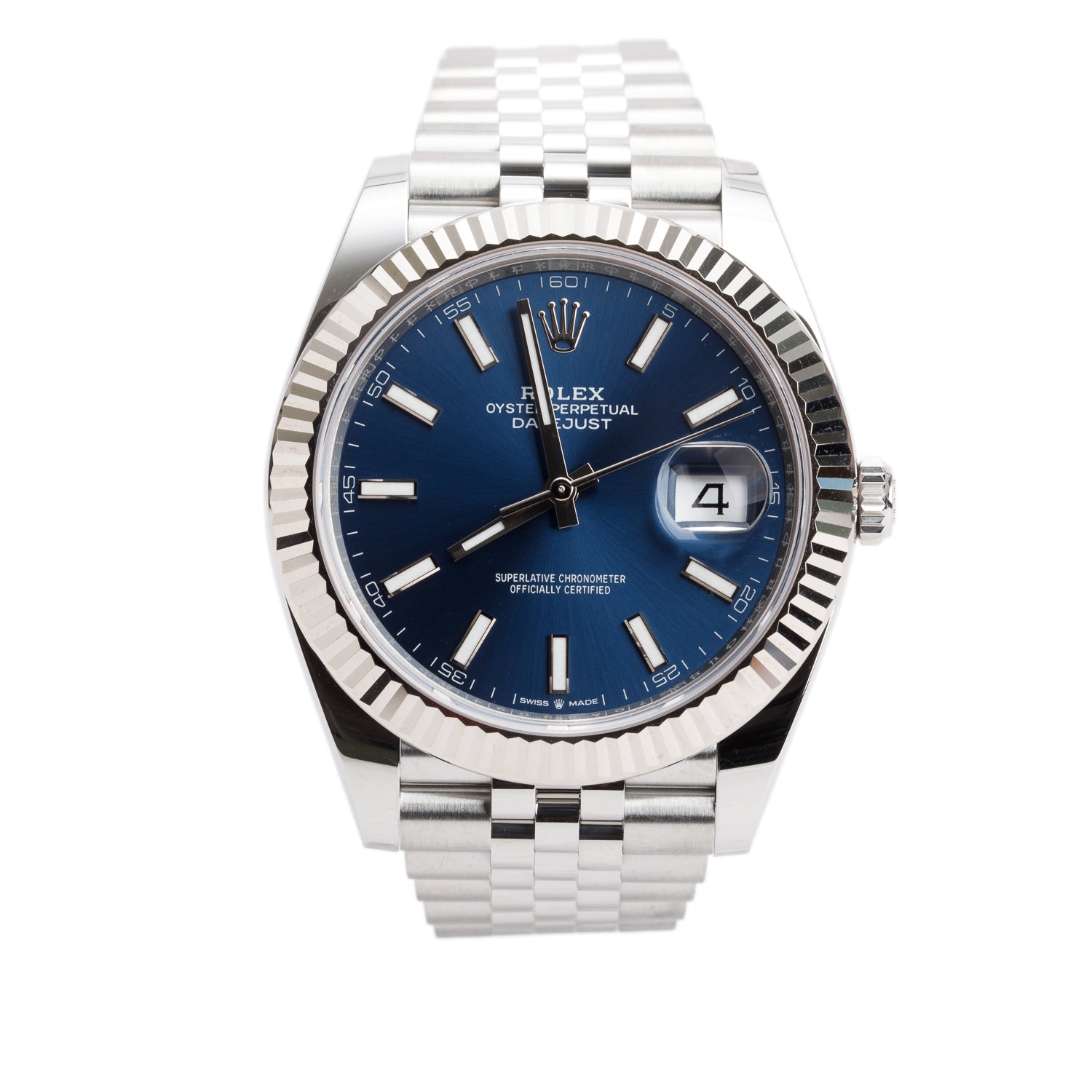 Rolex 2025 Stainless Steel Oyster Perpetual Datejust 41 MM Watch Blue Dial 126334 w/ Box & Papers