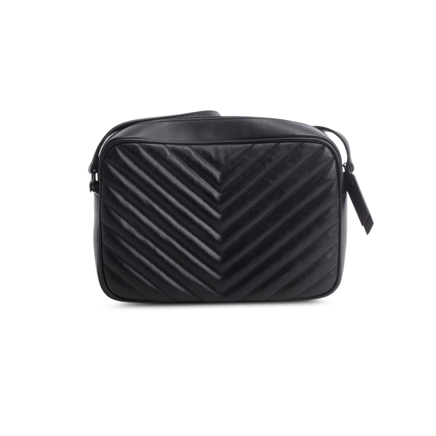 Saint Laurent So Black Calfskin Matelasse Monogram Lou Camera Bag