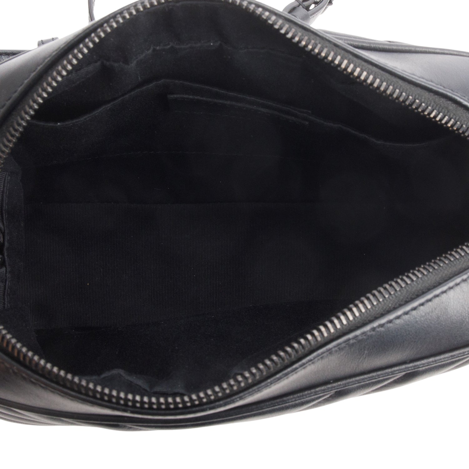 Saint Laurent So Black Calfskin Matelasse Monogram Lou Camera Bag