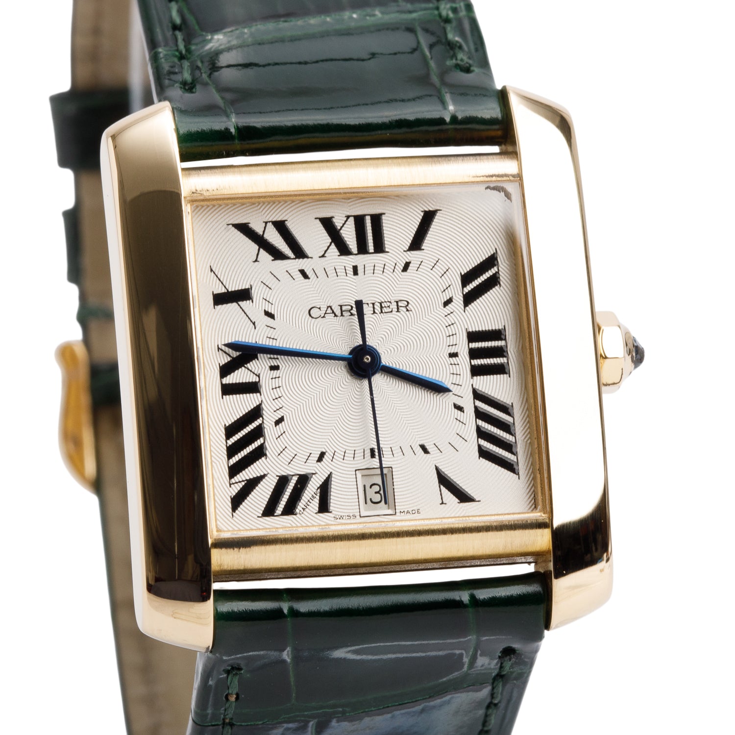Cartier 18k Yellow Gold Tank Francaise Automatic Watch, Medium Model 1840 w/ Box & Papers