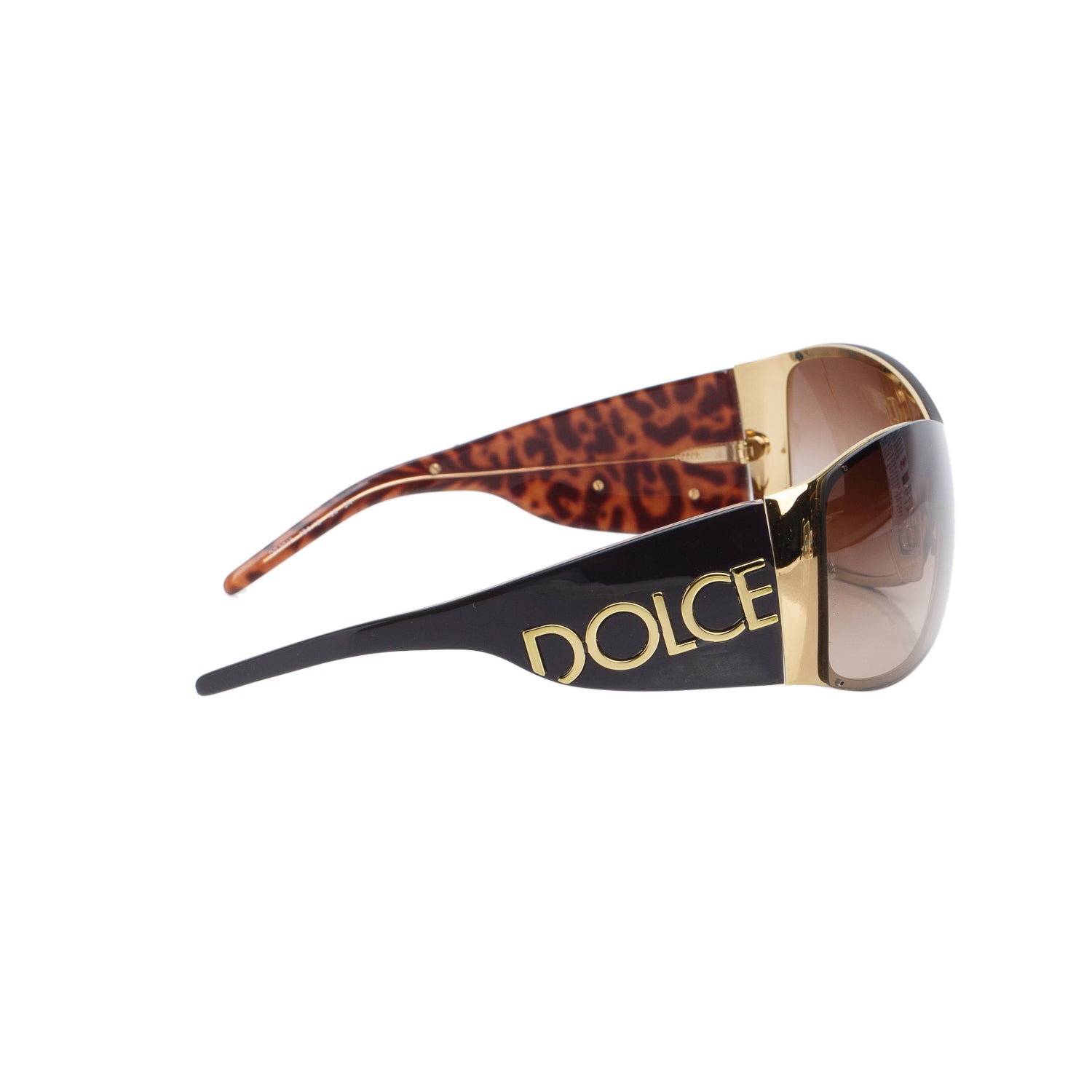 Dolce & Gabbana DG2019 Purple Logo Shield Sunglasses w/ Case