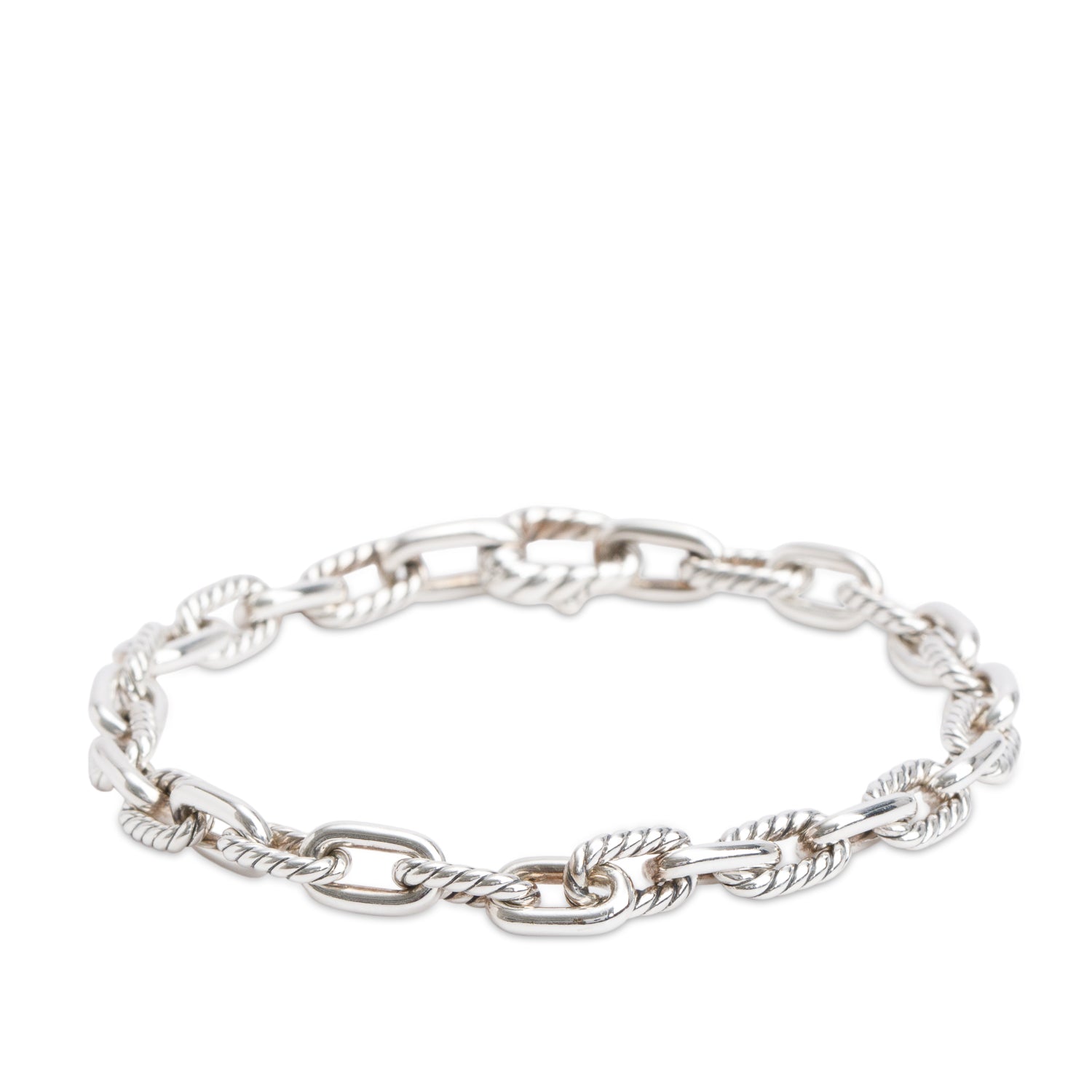 David Yurman Sterling Silver 6 MM Madison Chain Bracelet