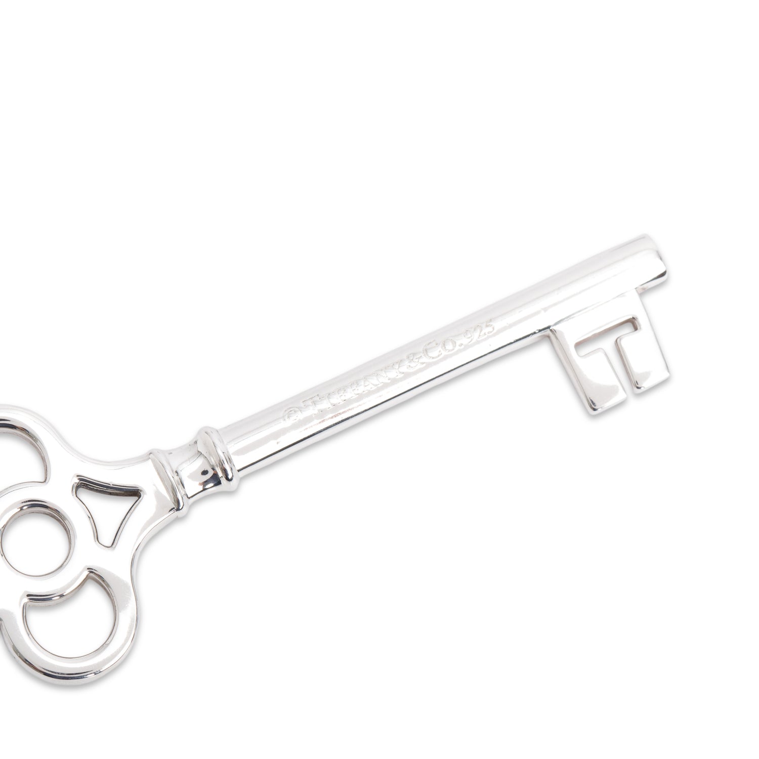 Tiffany & Co. Sterling Silver Large Crown Key Pendant