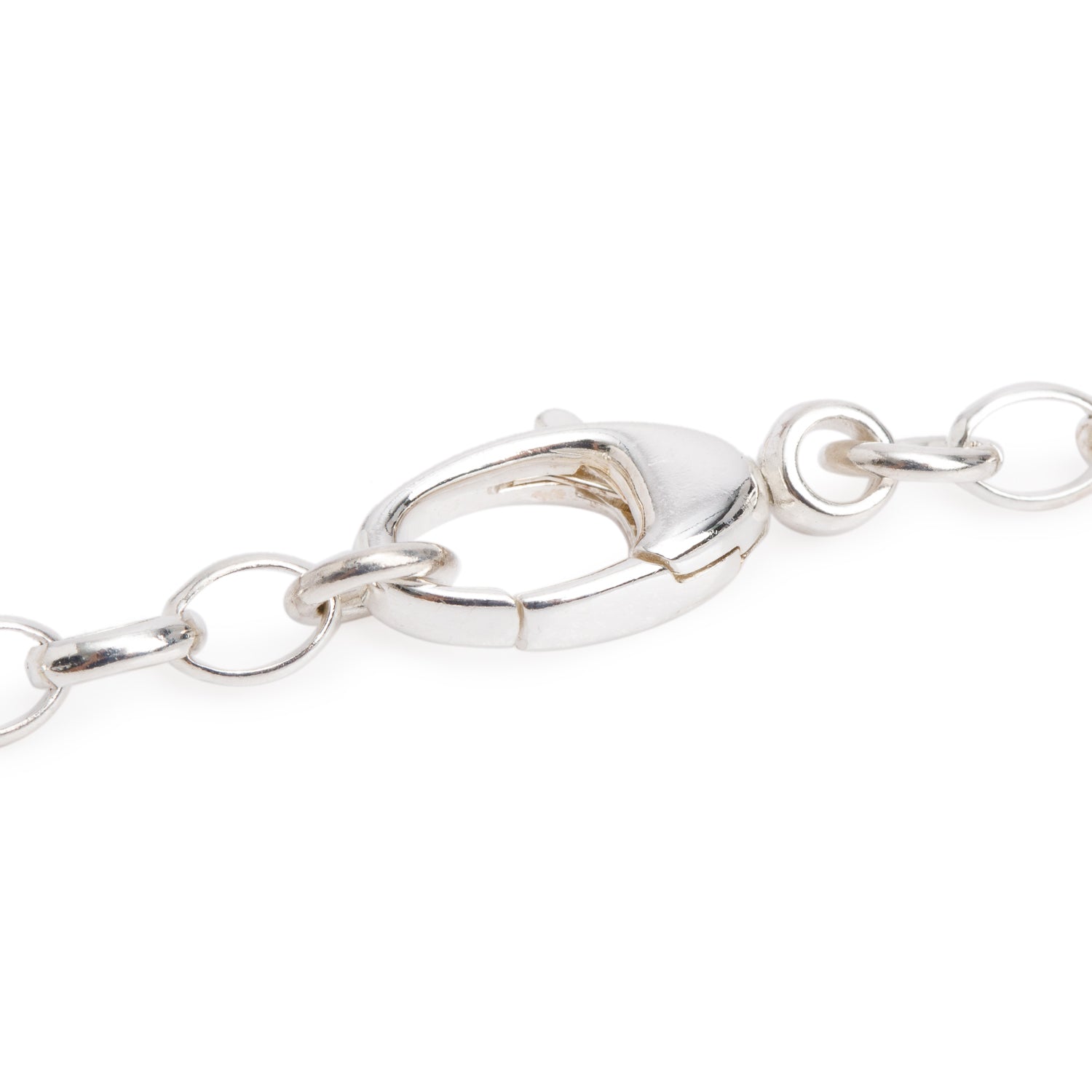 Gucci Sterling Silver GG Logo Pendant Necklace