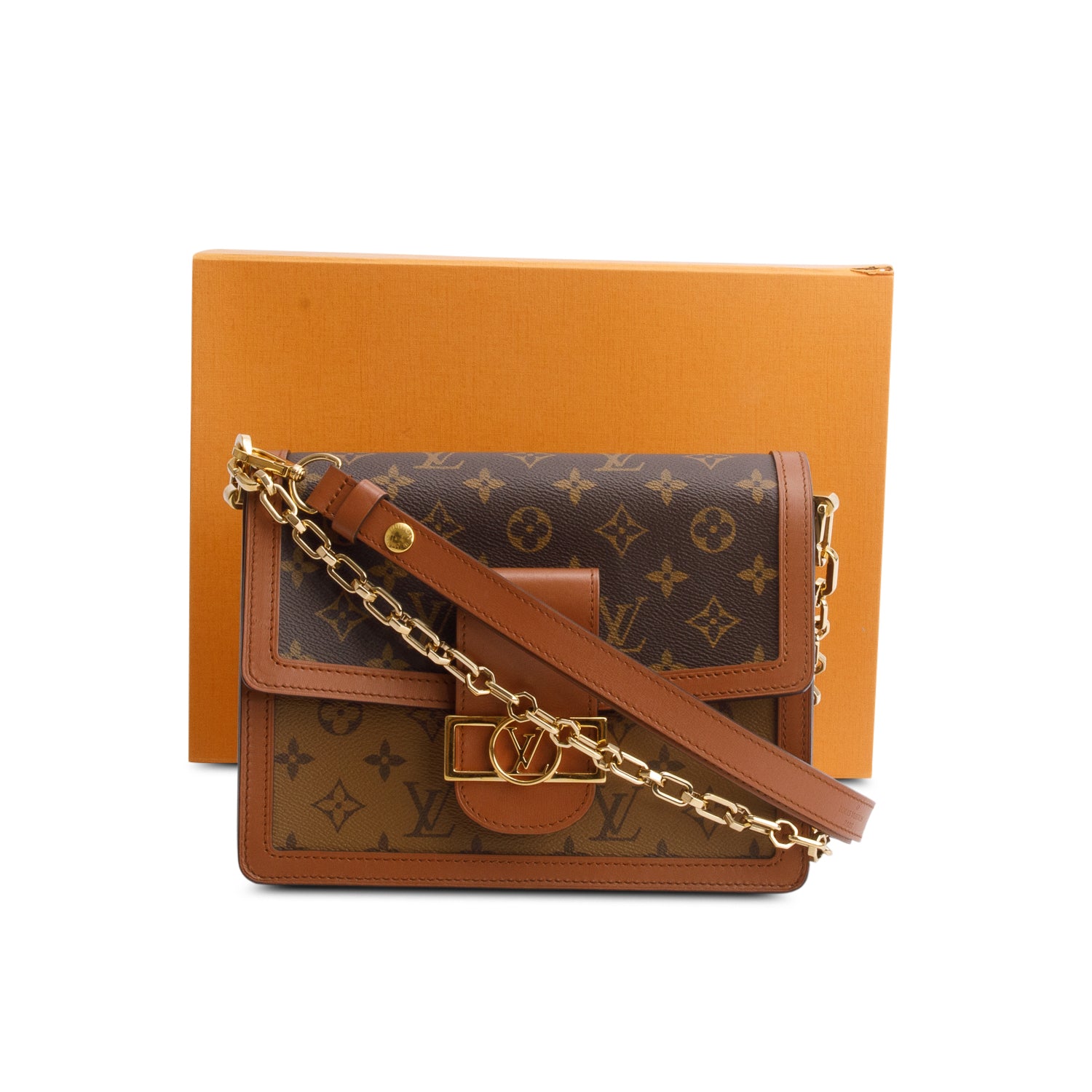 Louis Vuitton 2022 Monogram Reverse Dauphine MM w/ Box, Receipt & Straps