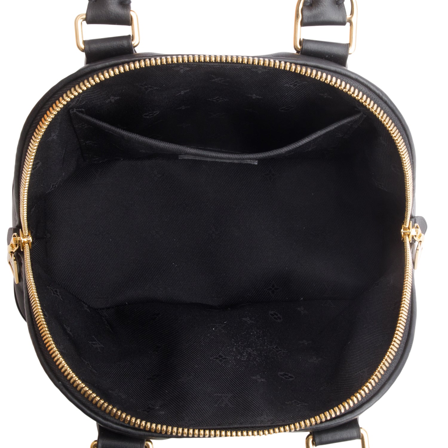 Louis Vuitton Black Calfskin Bubblegram Alma BB w/ Box & Strap