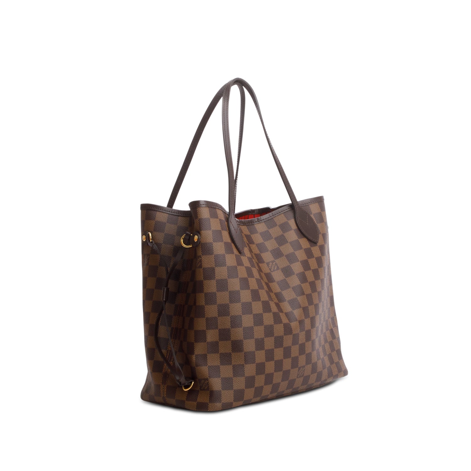 Louis Vuitton Damier Ebene Neverfull MM w/ Pouch & Box