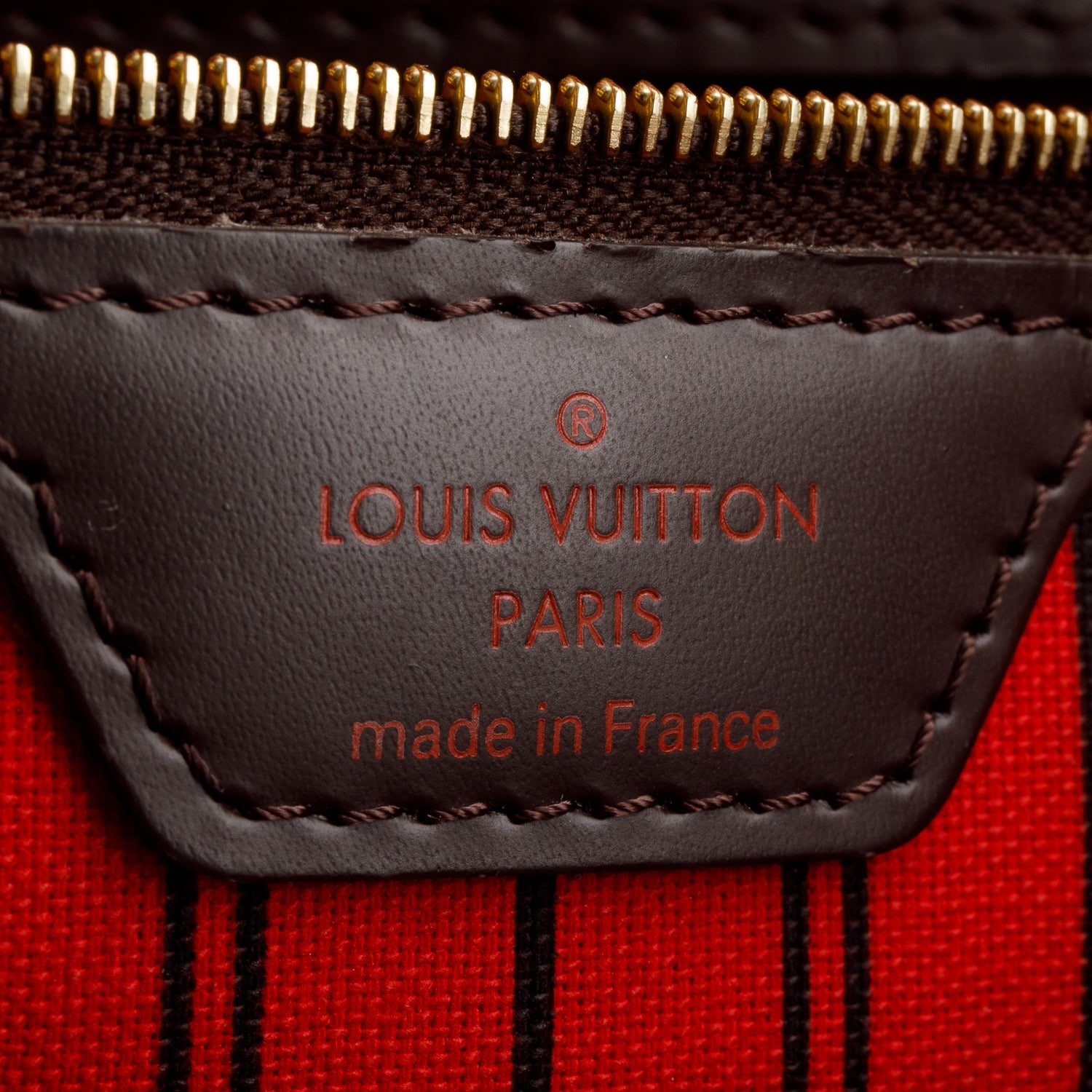 Louis Vuitton Damier Ebene Neverfull MM w/ Pouch & Box