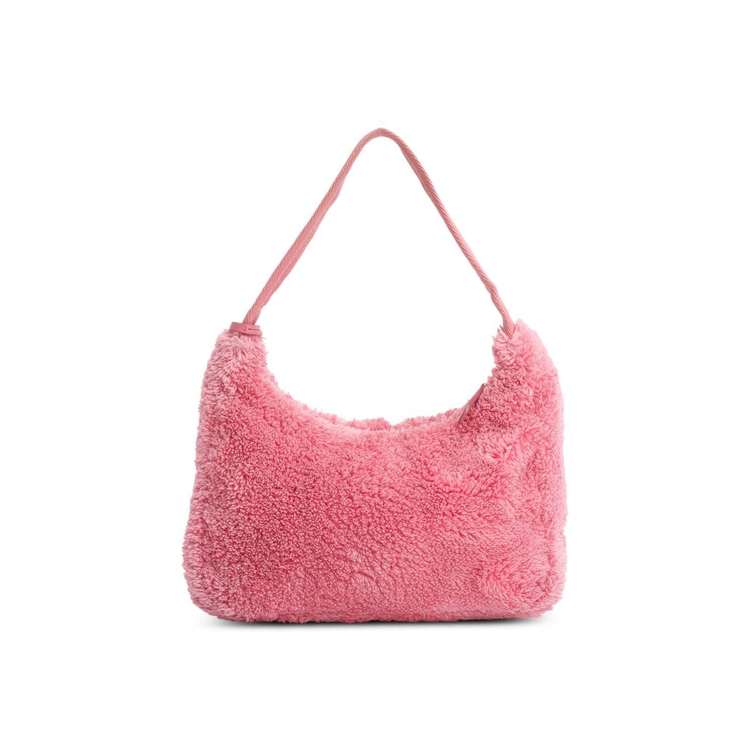 Prada 2021 Pink Terry Cloth Mini Re-Edition 2000 Bag w/ Box & Authenticity Card