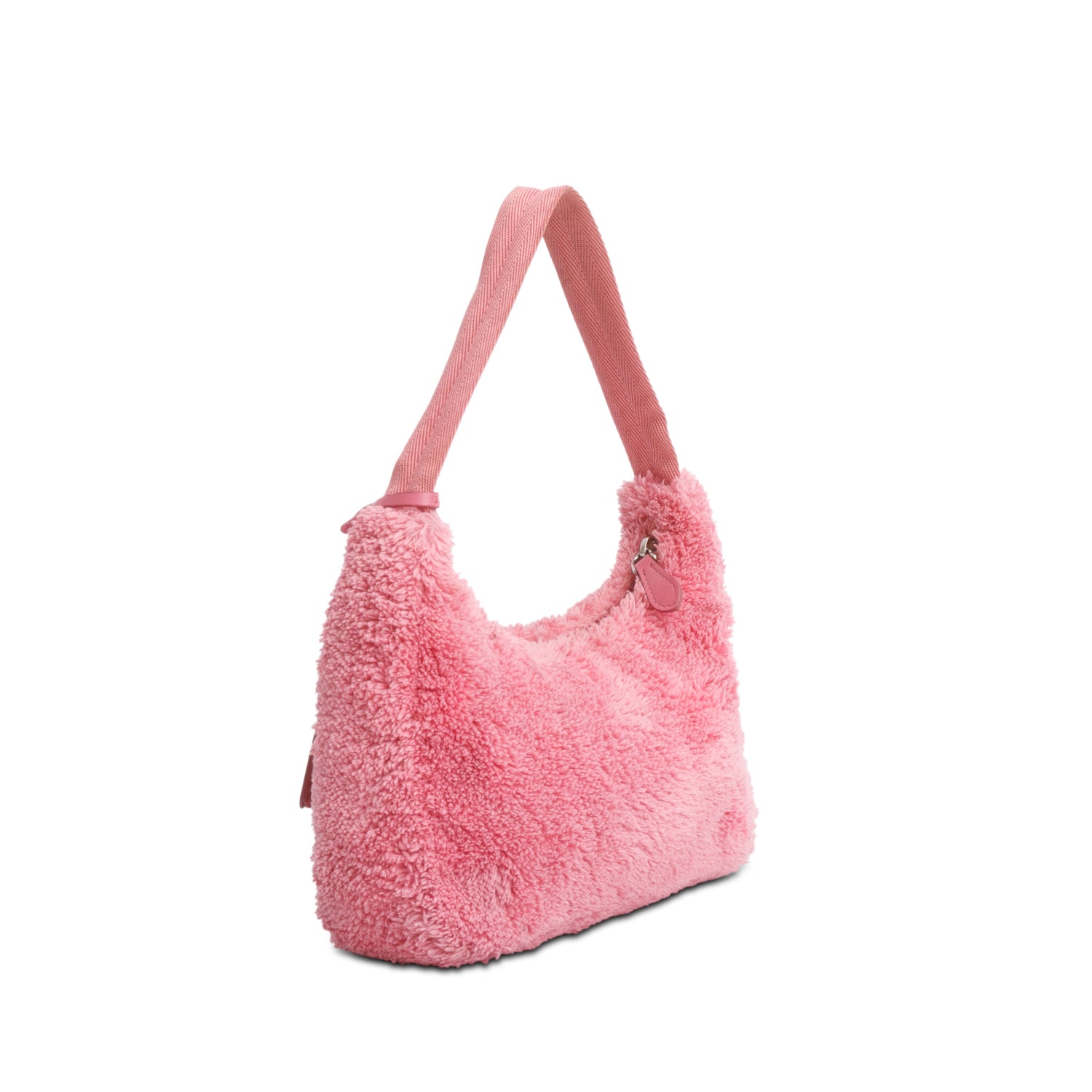 Prada 2021 Pink Terry Cloth Mini Re-Edition 2000 Bag w/ Box & Authenticity Card