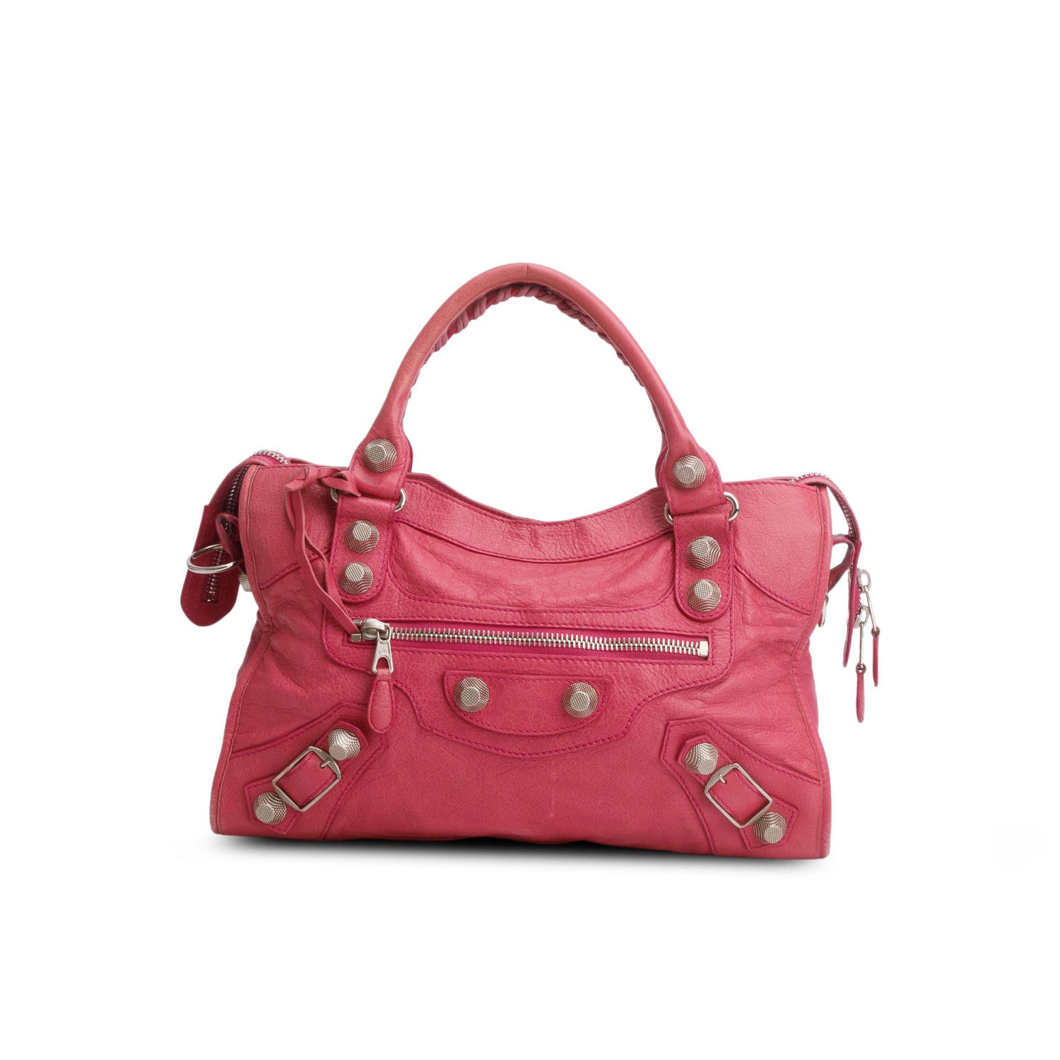 Balenciaga Pink Agneau Giant 21 City Bag w/ Strap