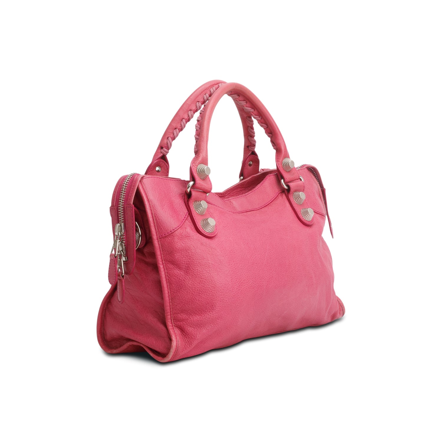 Balenciaga Pink Agneau Giant 21 City Bag w/ Strap