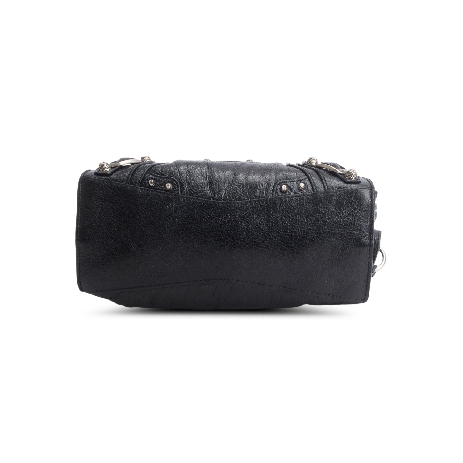 Balenciaga Black Agneau Arena Neo Cagole Handbag XS w/ Strap