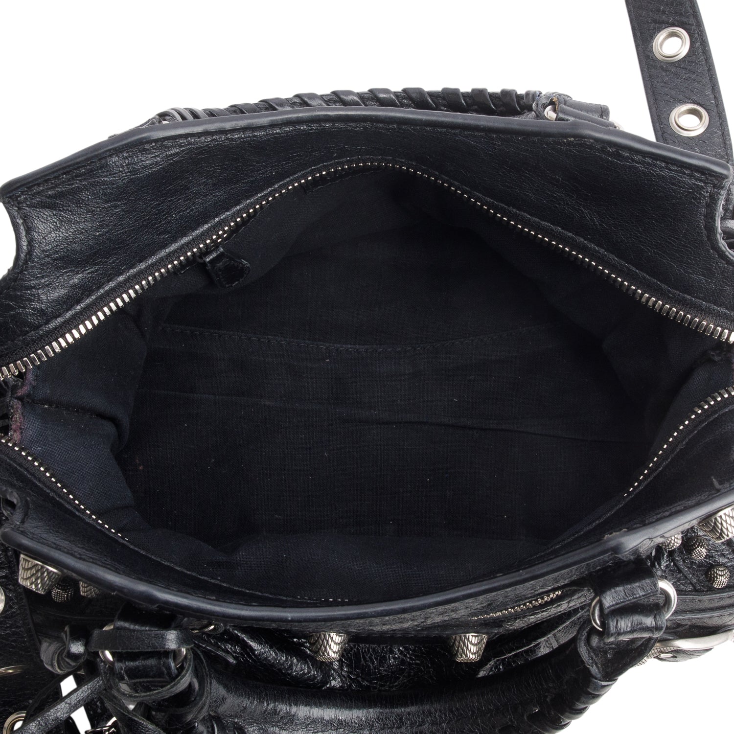 Balenciaga Black Agneau Arena Neo Cagole Handbag XS w/ Strap