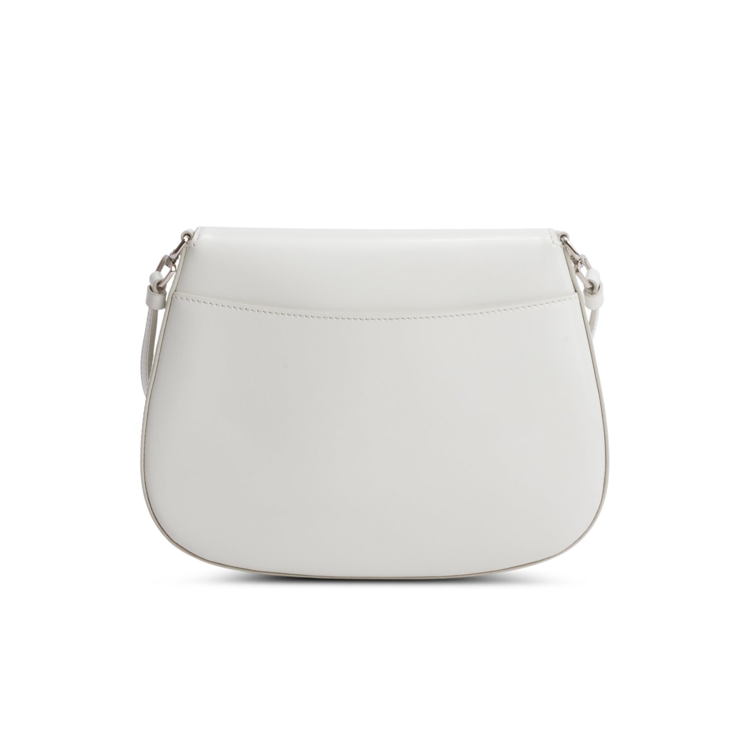 Prada White Spazzolato Small Cleo Shoulder Bag w/ Box