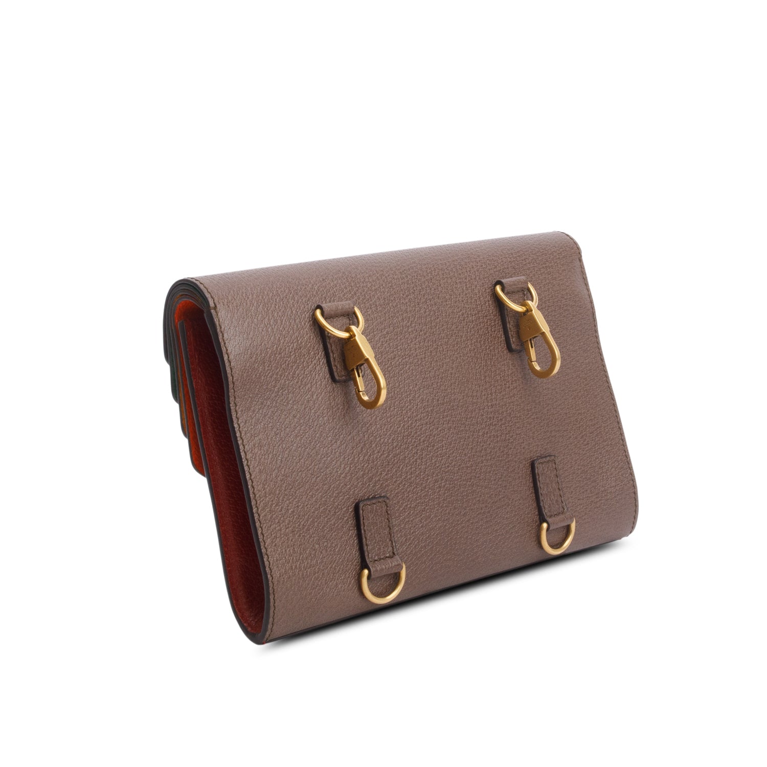 Gucci Multicolor Dollar Calfskin Envelope Flap Clutch
