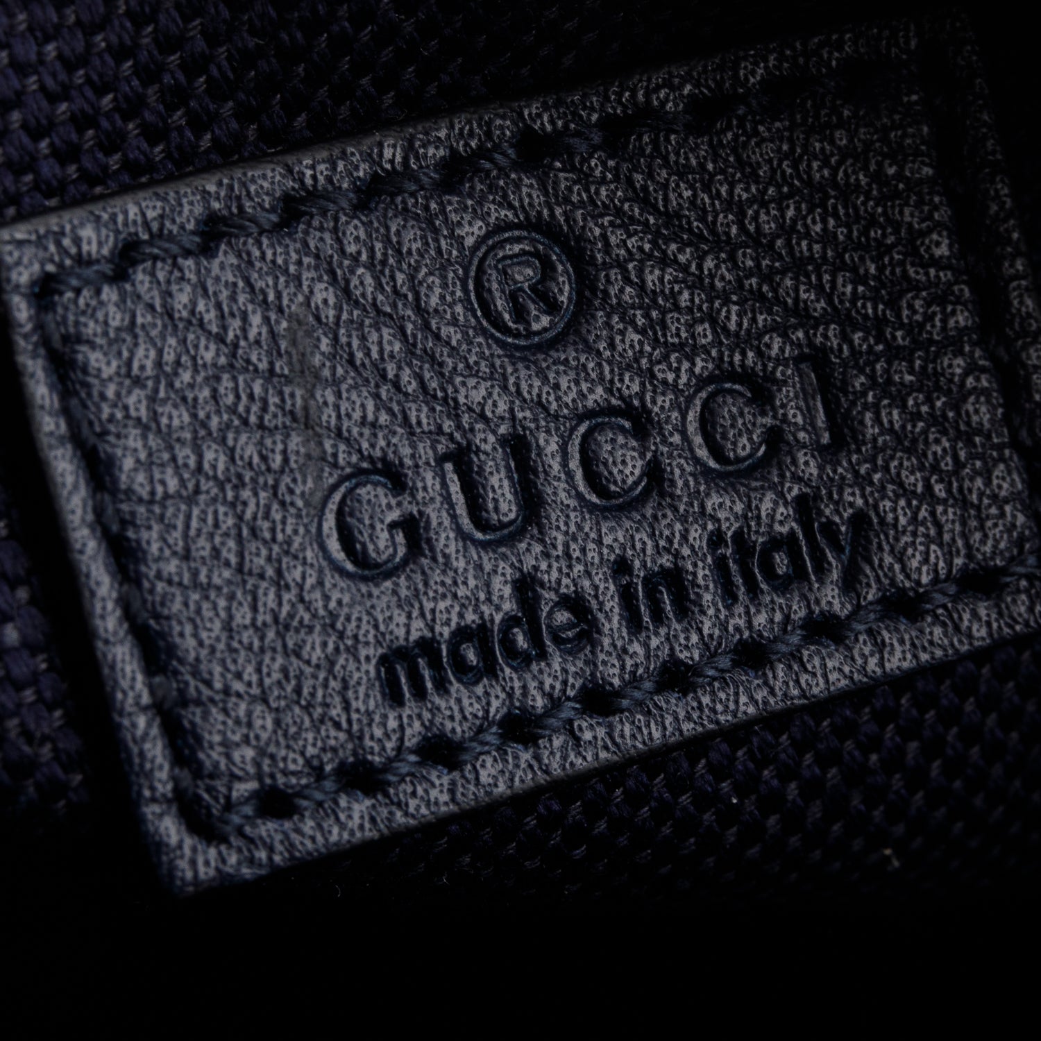 Gucci Blue Denim GG Monogram Camouflage Belt Bag