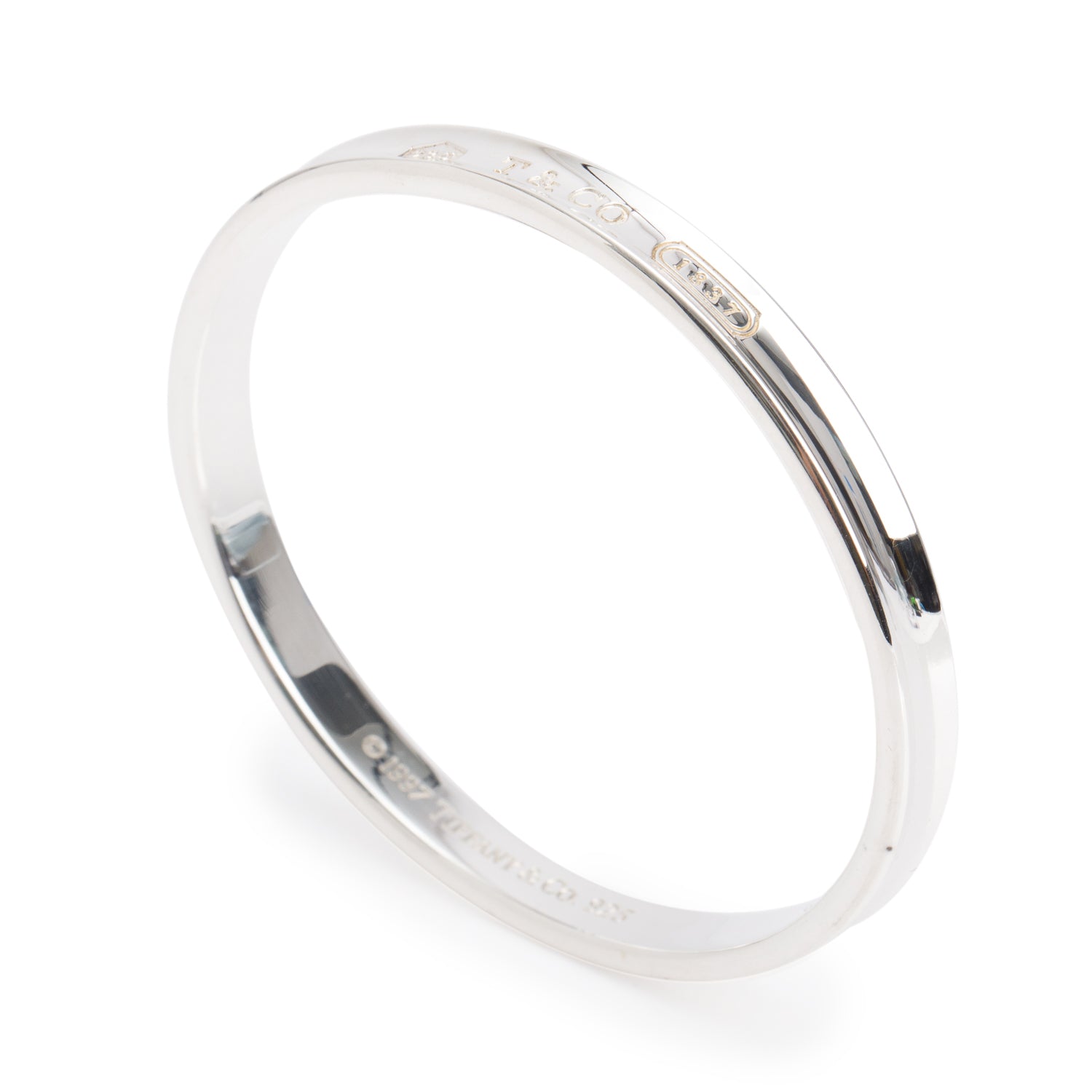 Tiffany & Co. Sterling Silver 1837 Bangle Bracelet