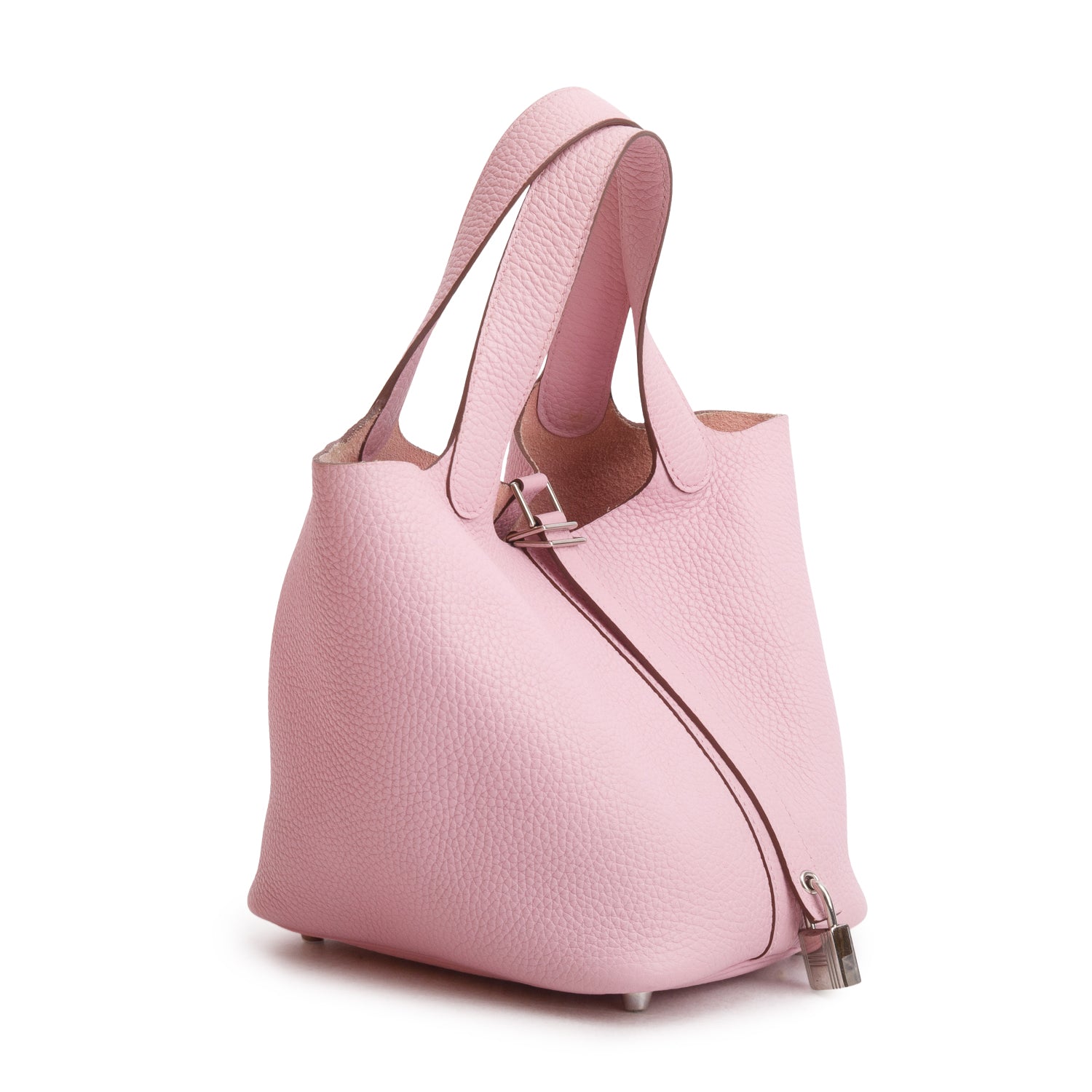 Hermes 2021 Mauve Sylvestre Taurillon Clemence Picotin Lock 18 w/ Box