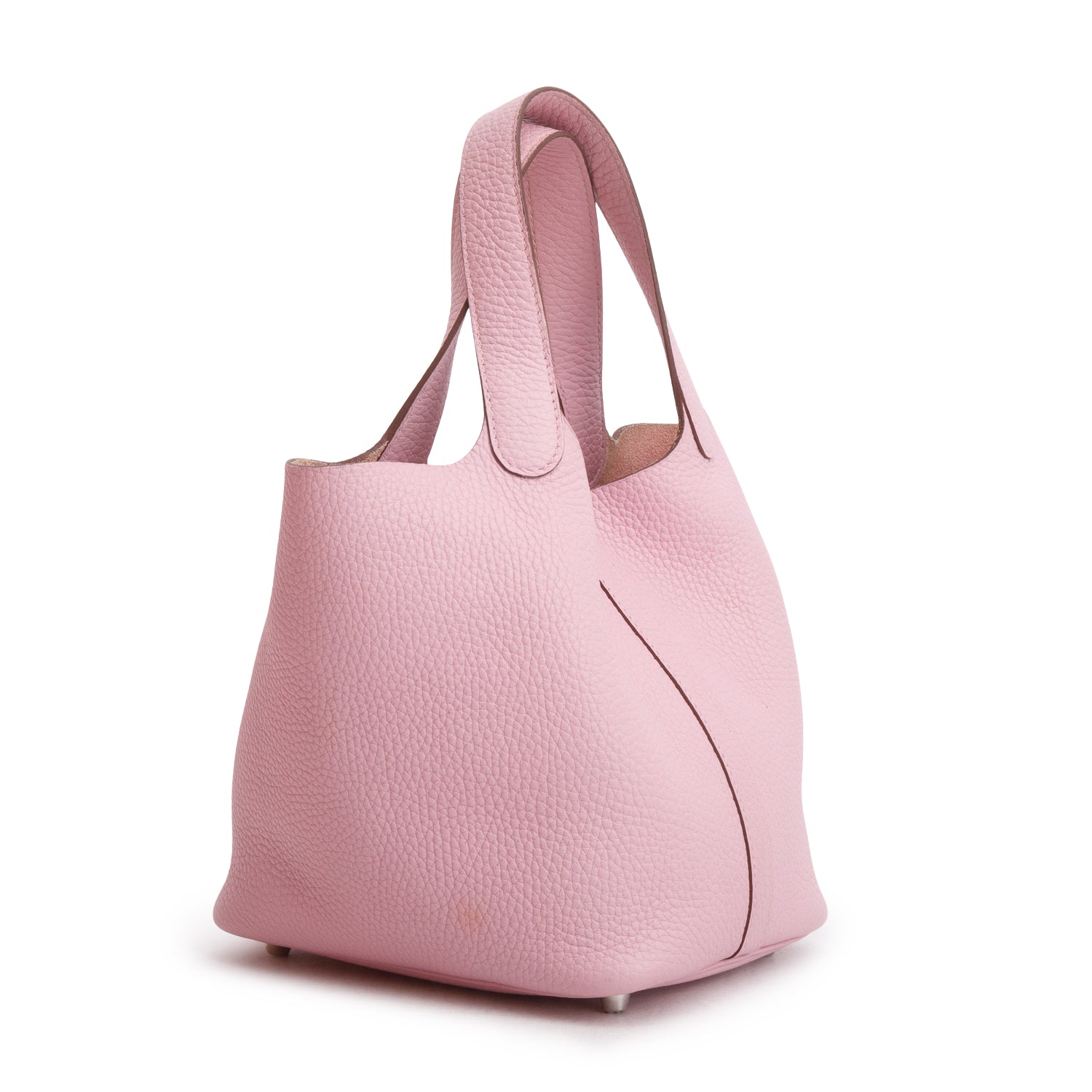 Hermes 2021 Mauve Sylvestre Taurillon Clemence Picotin Lock 18 w/ Box