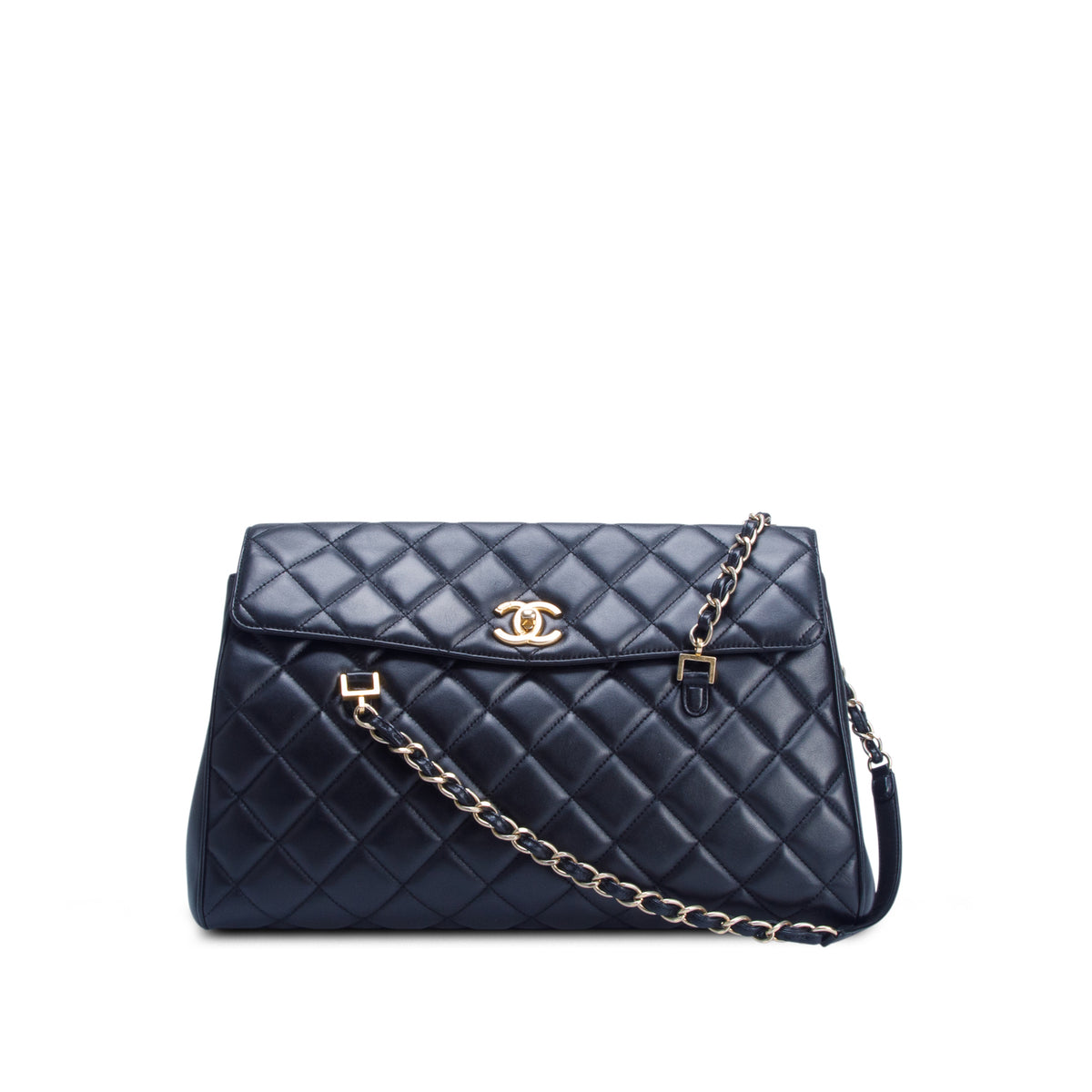 Chanel Black Lambskin Quilted Misia Camera Case Flap Bag