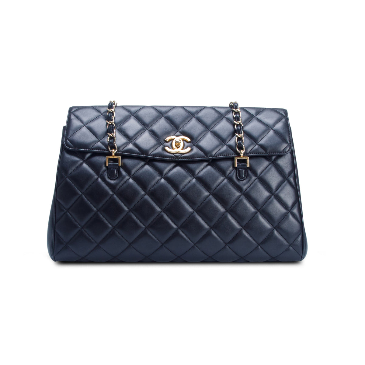 Chanel Black Lambskin Quilted Misia Camera Case Flap Bag