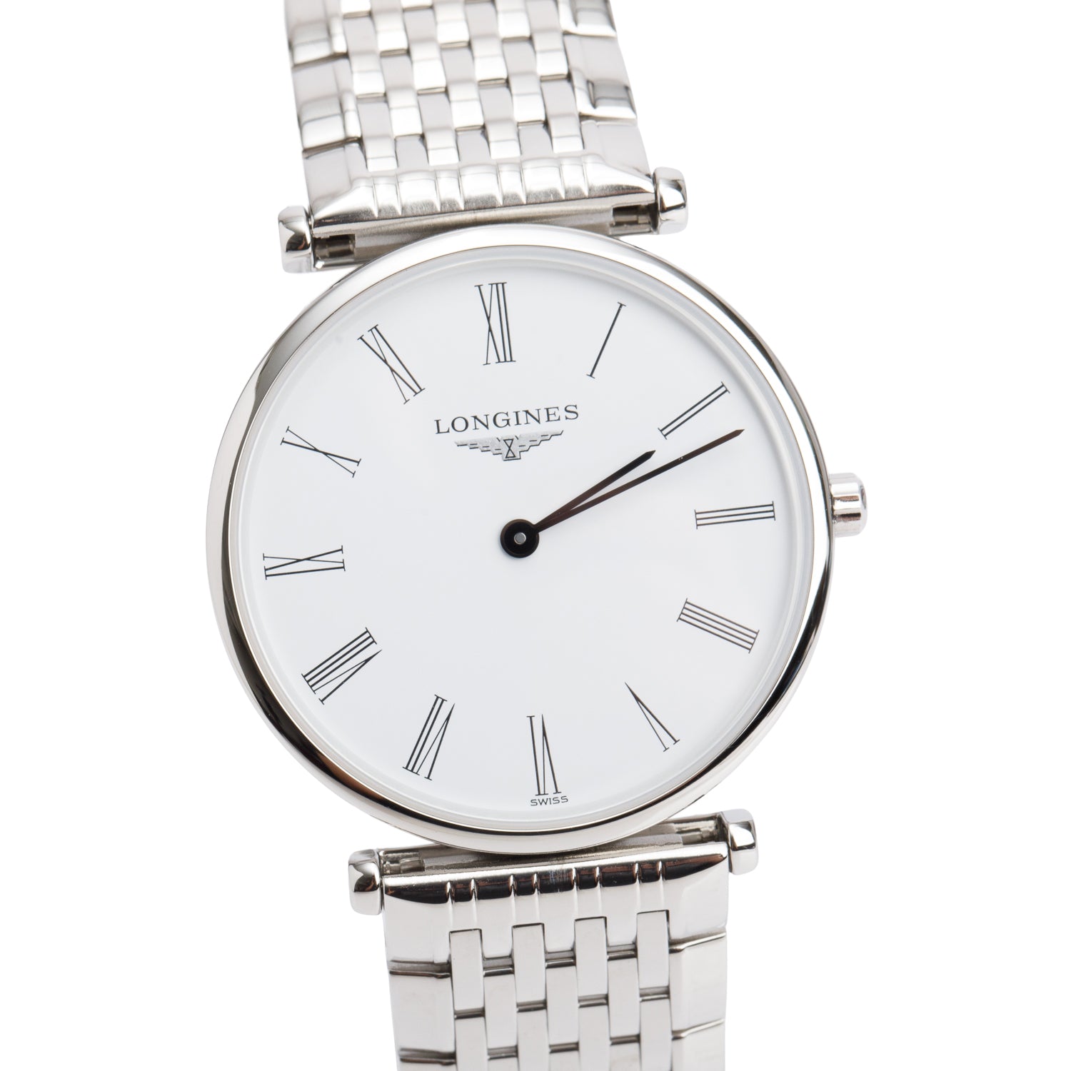 Longines Stainless Steel La Grande 29 MM Classique Watch White Dial w/ Box & Papers