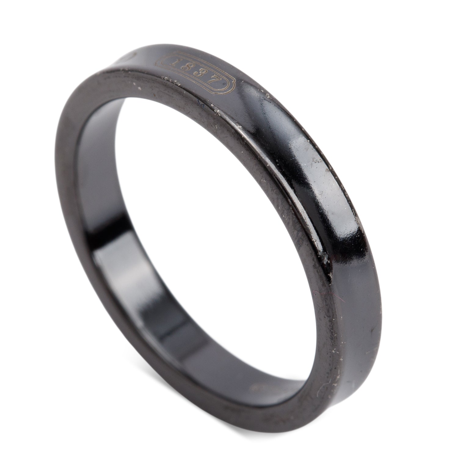Tiffany & Co. Titanium 1837 Narrow Ring, Size 9.75