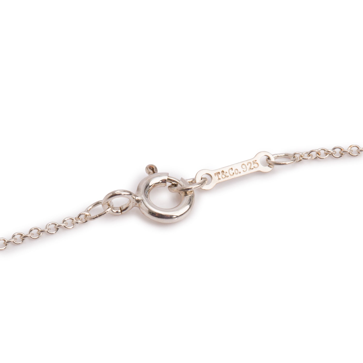 Tiffany & Co. Paloma Picasso Sterling Silver Graffiti Love Pendant Necklace, Size Small