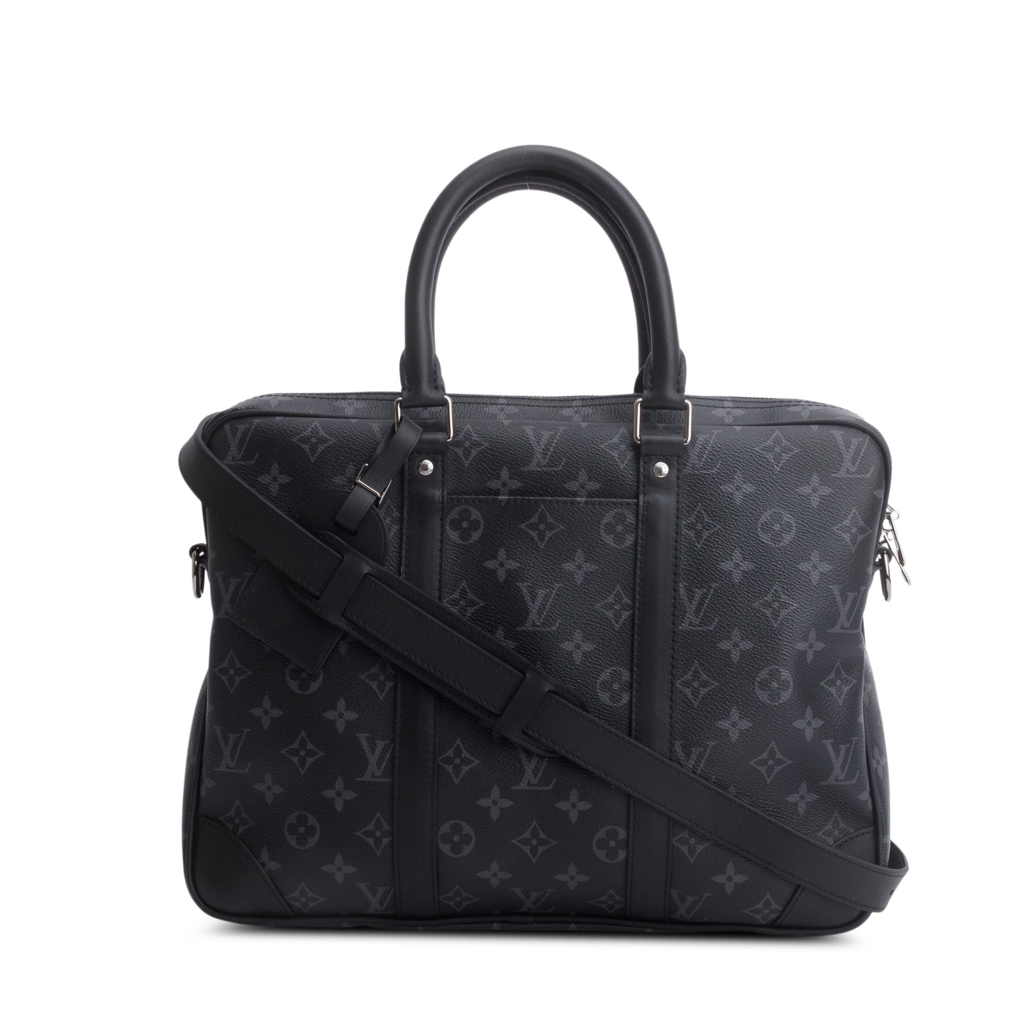 Louis Vuitton Monogram Eclipse Porte-Documents Voyage PM w/ Strap