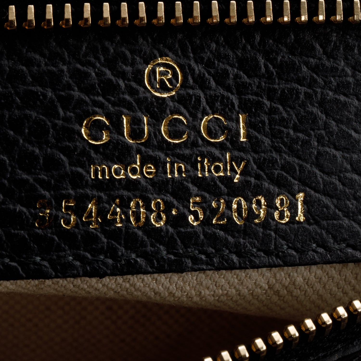 Gucci Black Dollar Calfskin Small Swing Tote