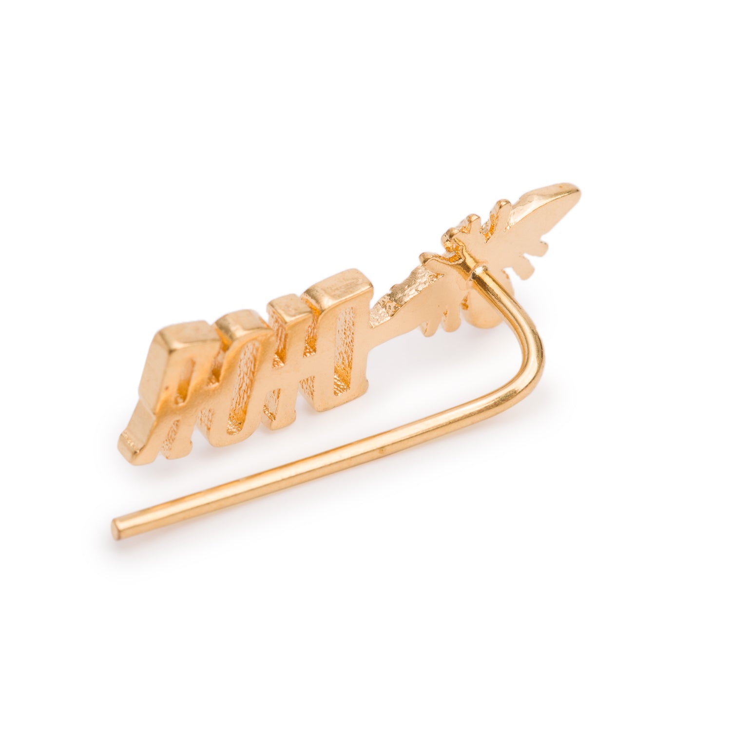 Christian Dior Gold-Plated Metal J'Adior Bee Hook Earrings w/ Box