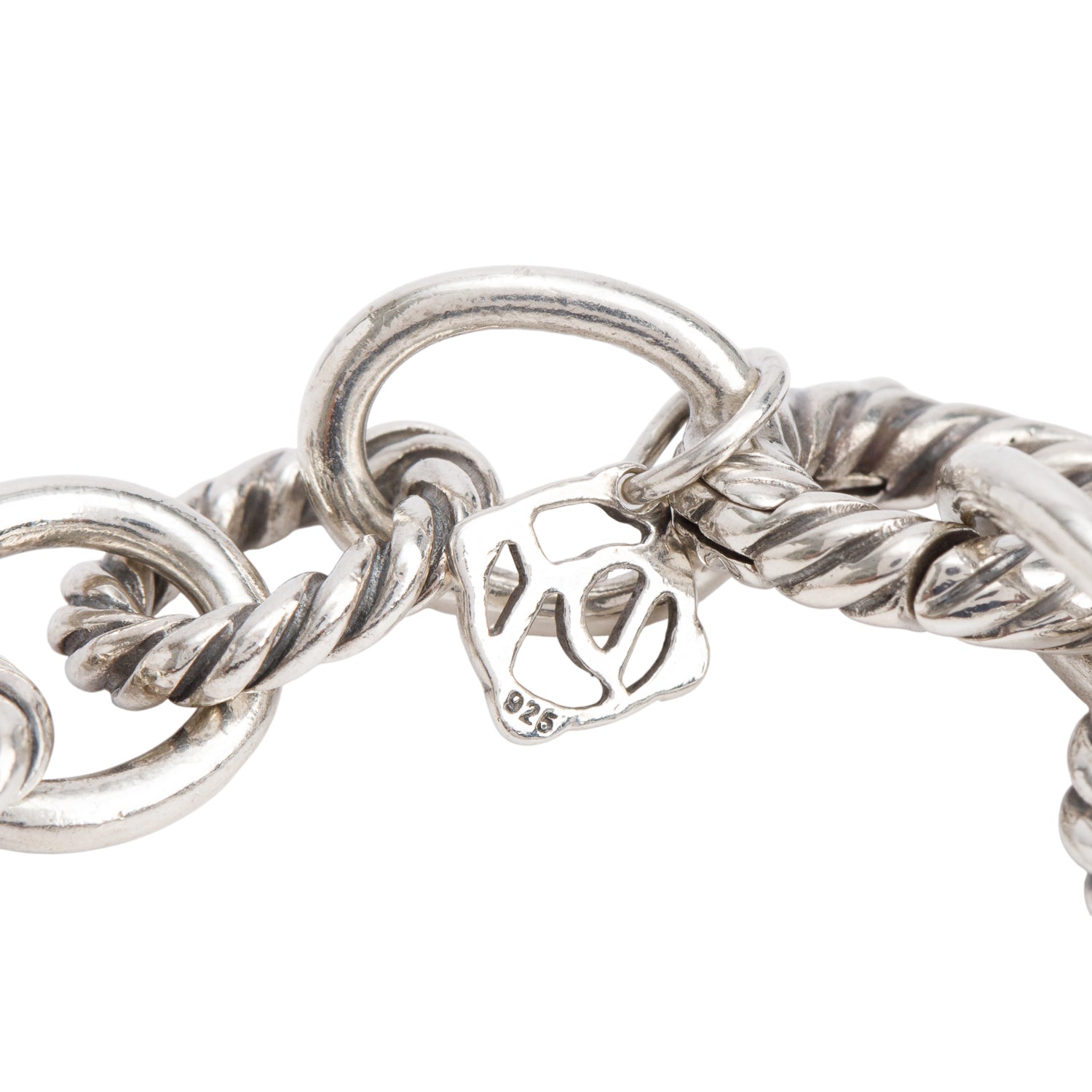 David Yurman Sterling Silver 10 MM Oval Link Chain Bracelet