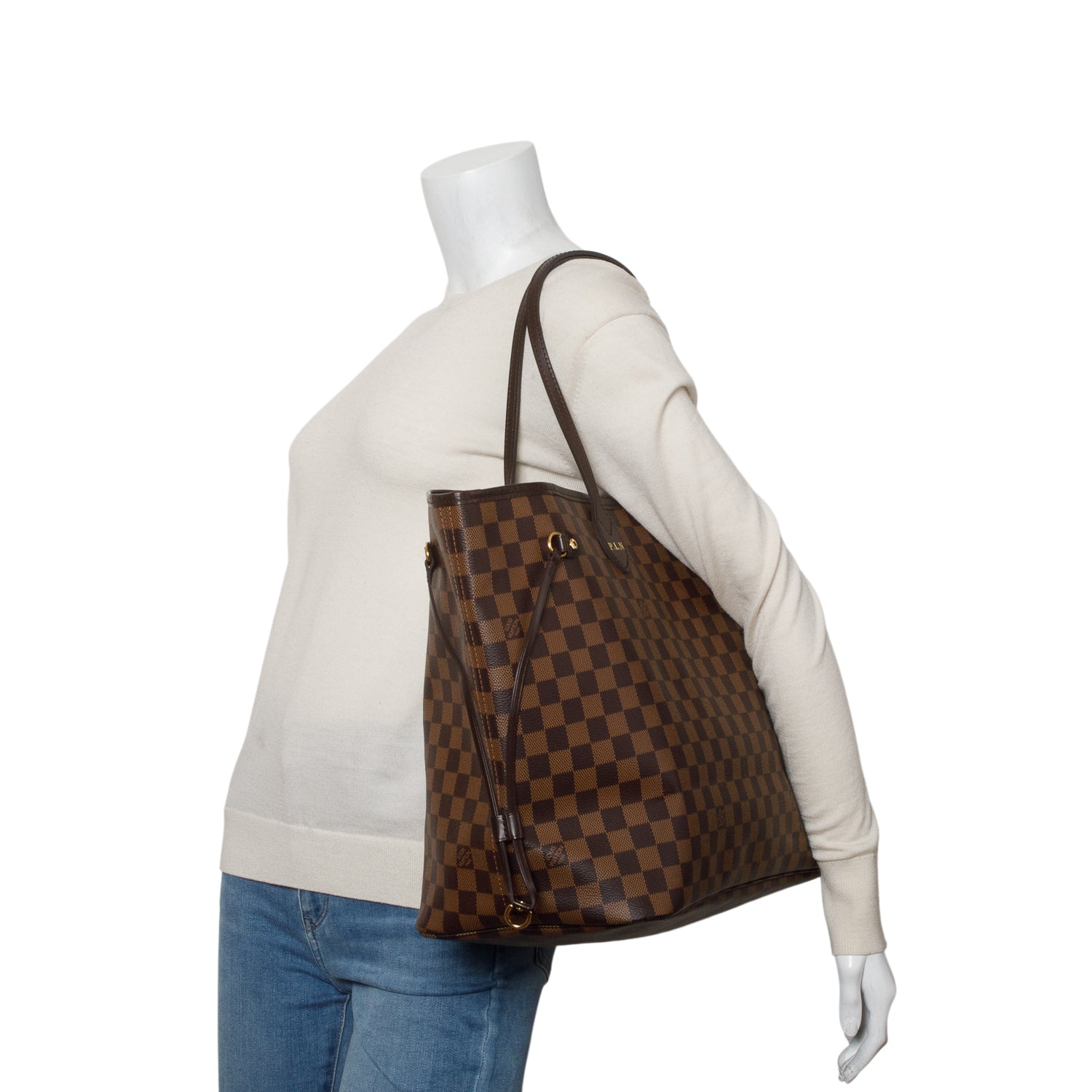 Louis Vuitton Damier Ebene Neverfull GM w/ Pouch