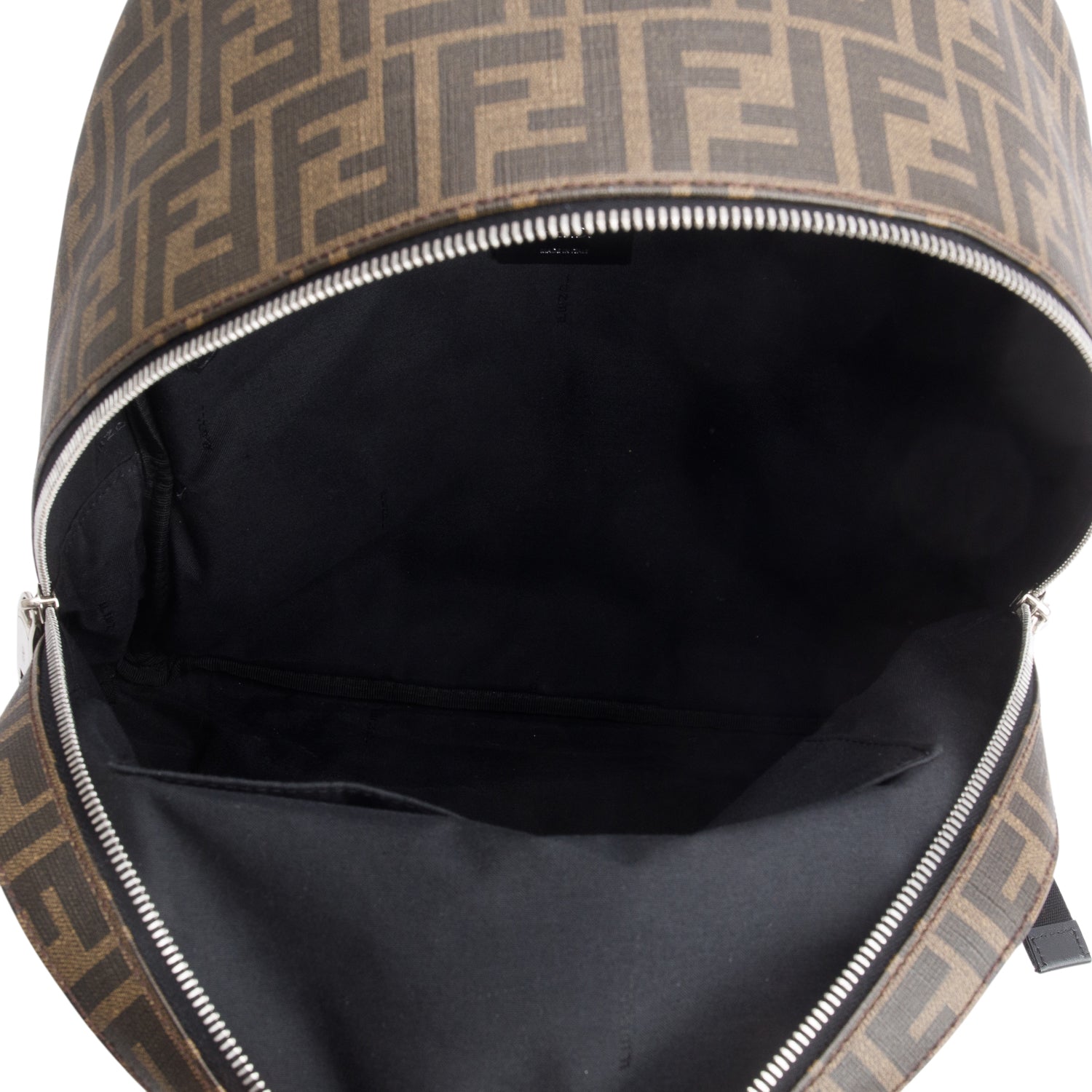 Fendi Black Nylon Zucca FF Canvas Backpack