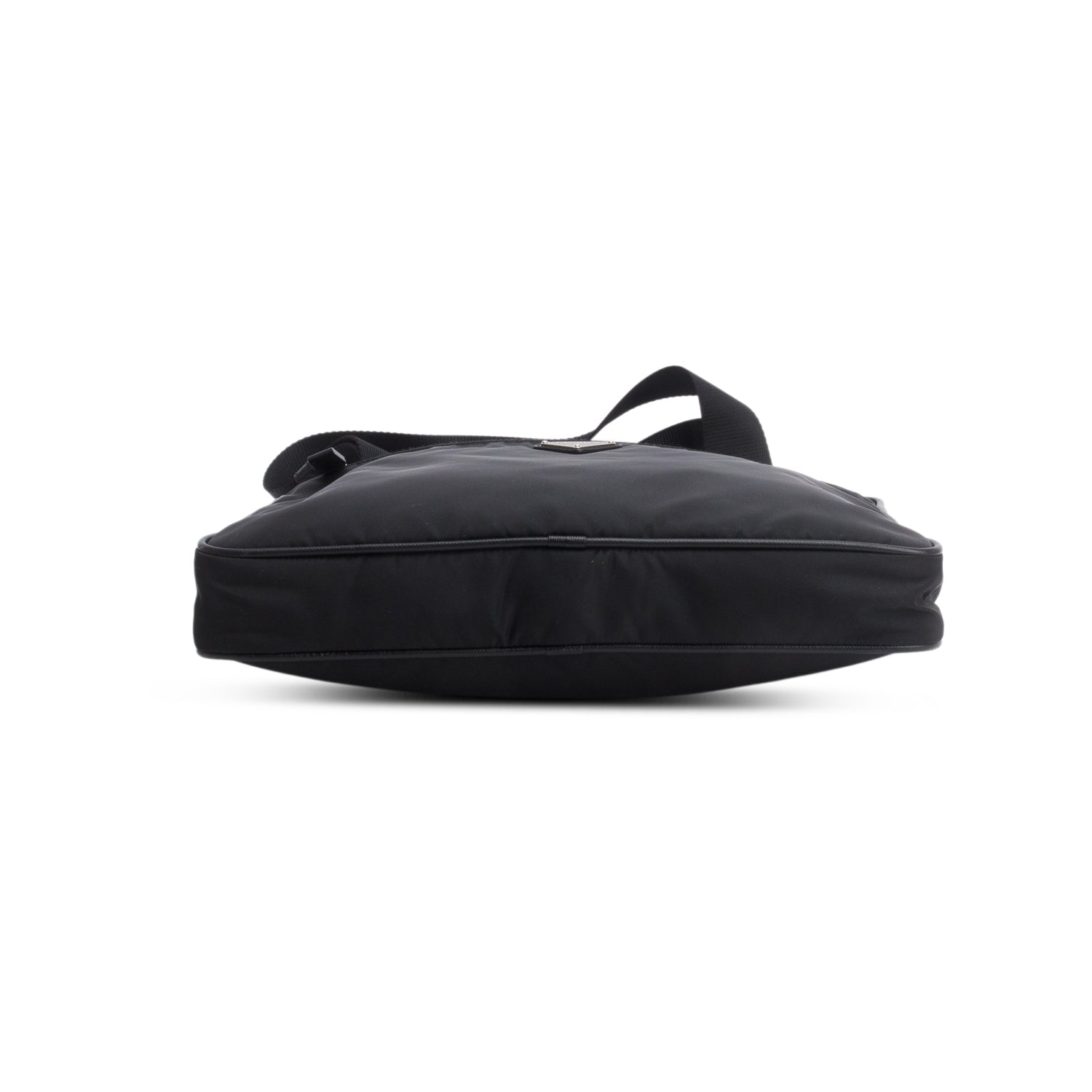 Prada Black Tessuto Nylon Vela Flat Messenger Bag