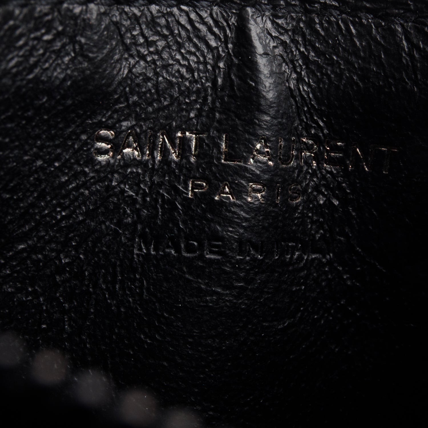 Saint Lauren 2020 Black Calfskin Monochrome Cassandre Fragments Flap Card Case