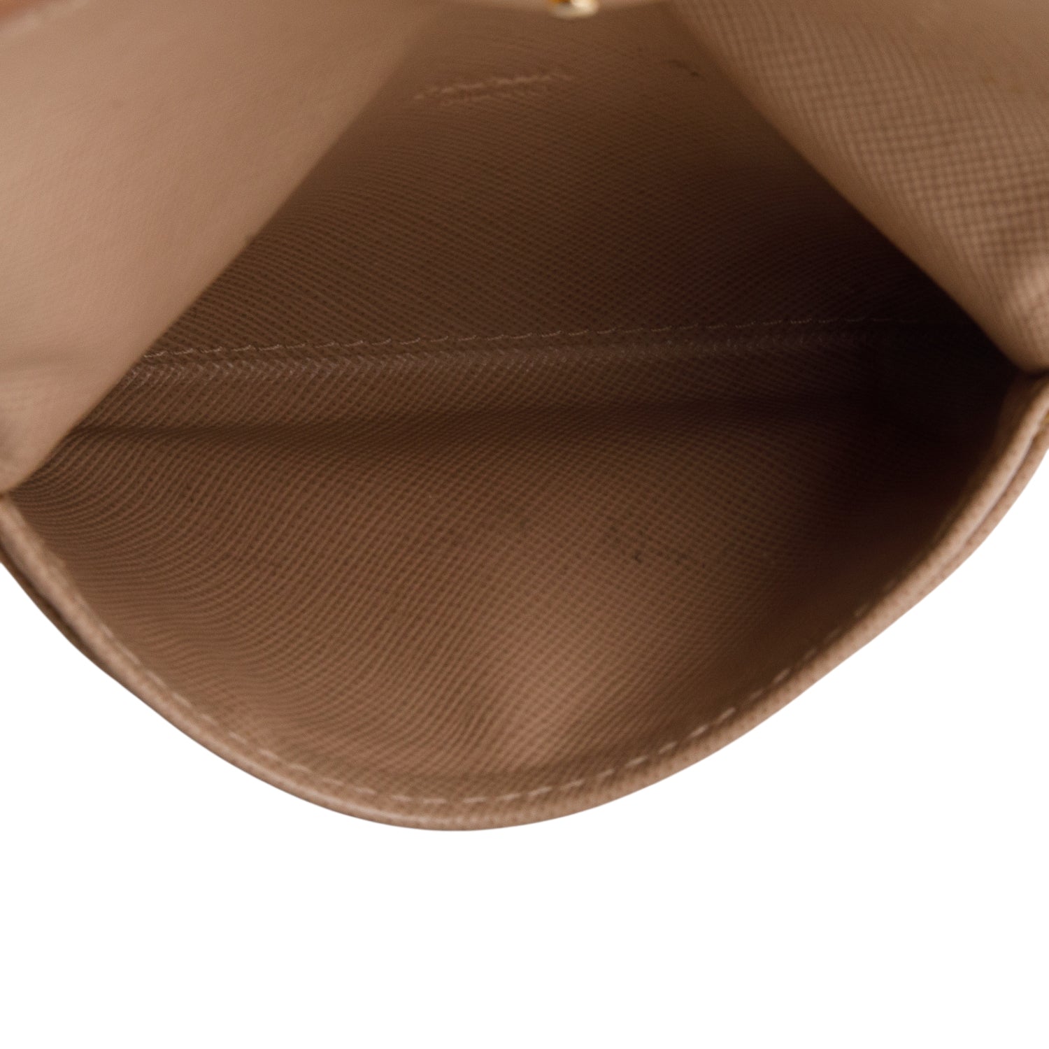 Prada Beige Saffiano Metal Flap Card Holder