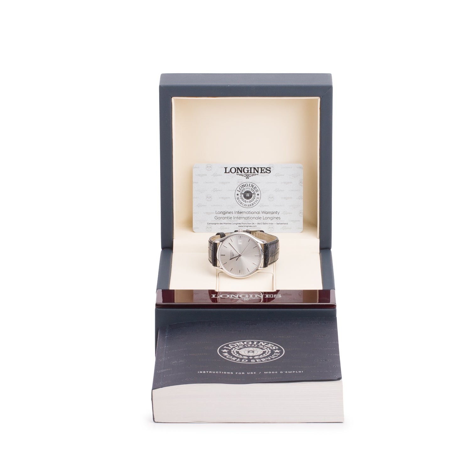 Longines 2020 Stainless Steel La Grande 36 MM Classique Quartz Watch Silver Dial w/ Box