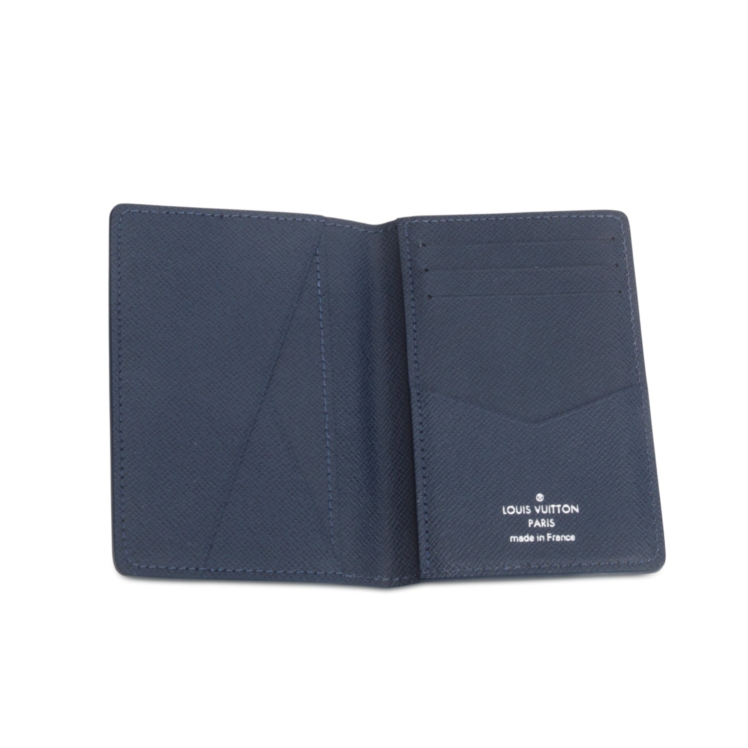 Louis Vuitton Navy Taiga Leather Pocket Organizer