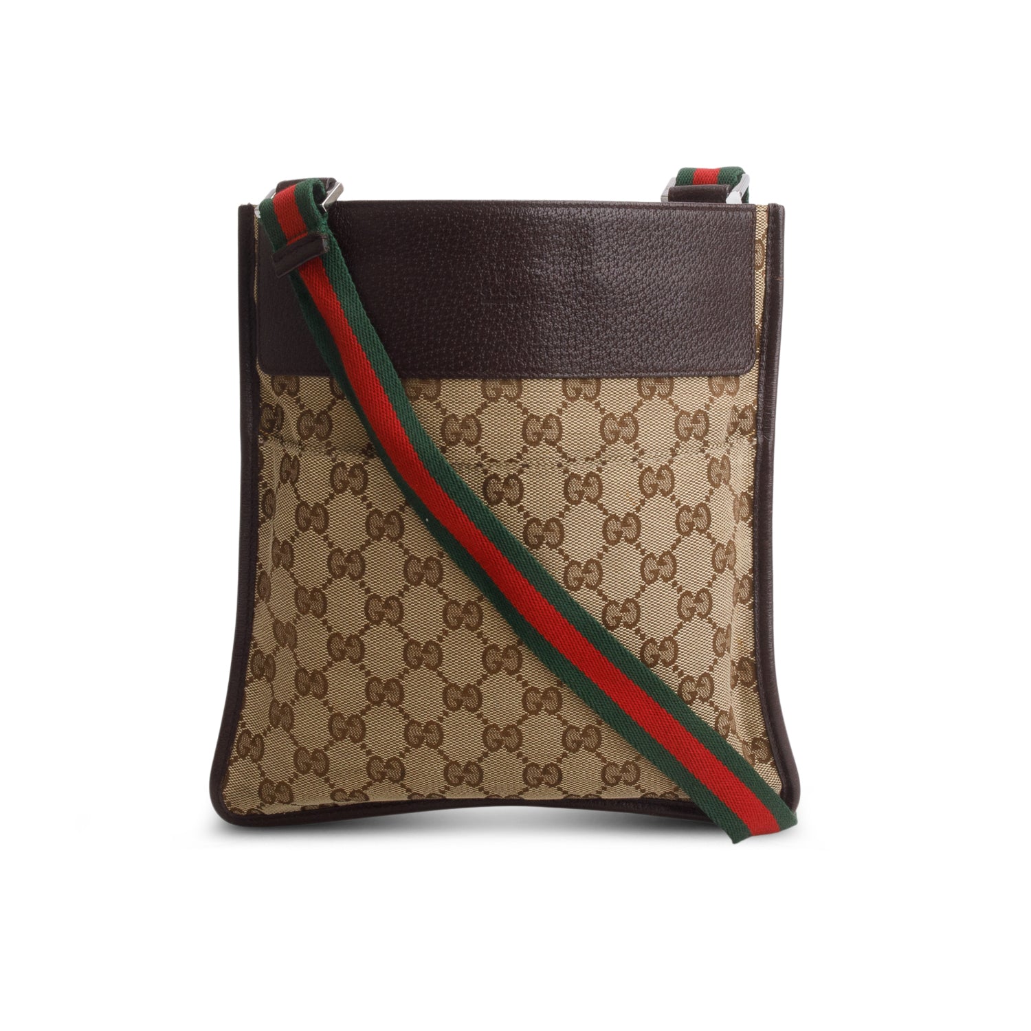 Gucci Monogram Messenger Crossbody Bag