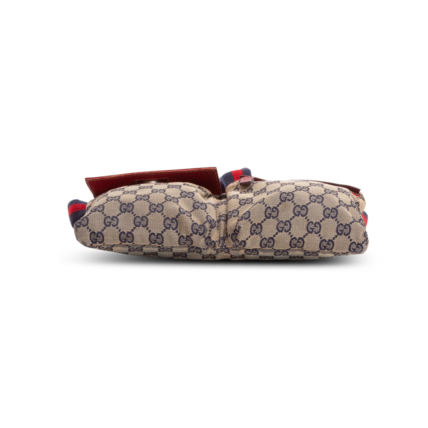 Gucci Red Monogram Web Belt Bag