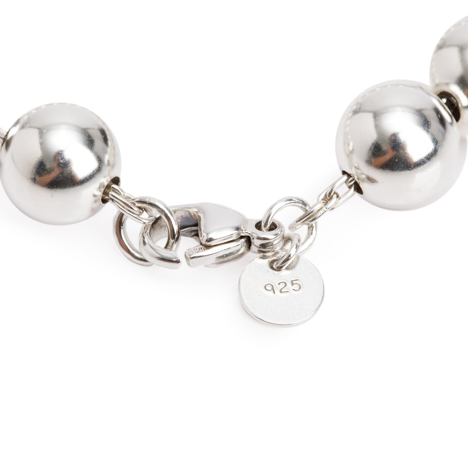 Tiffany & Co. Sterling Silver 10 MM HardWear Ball Bracelet