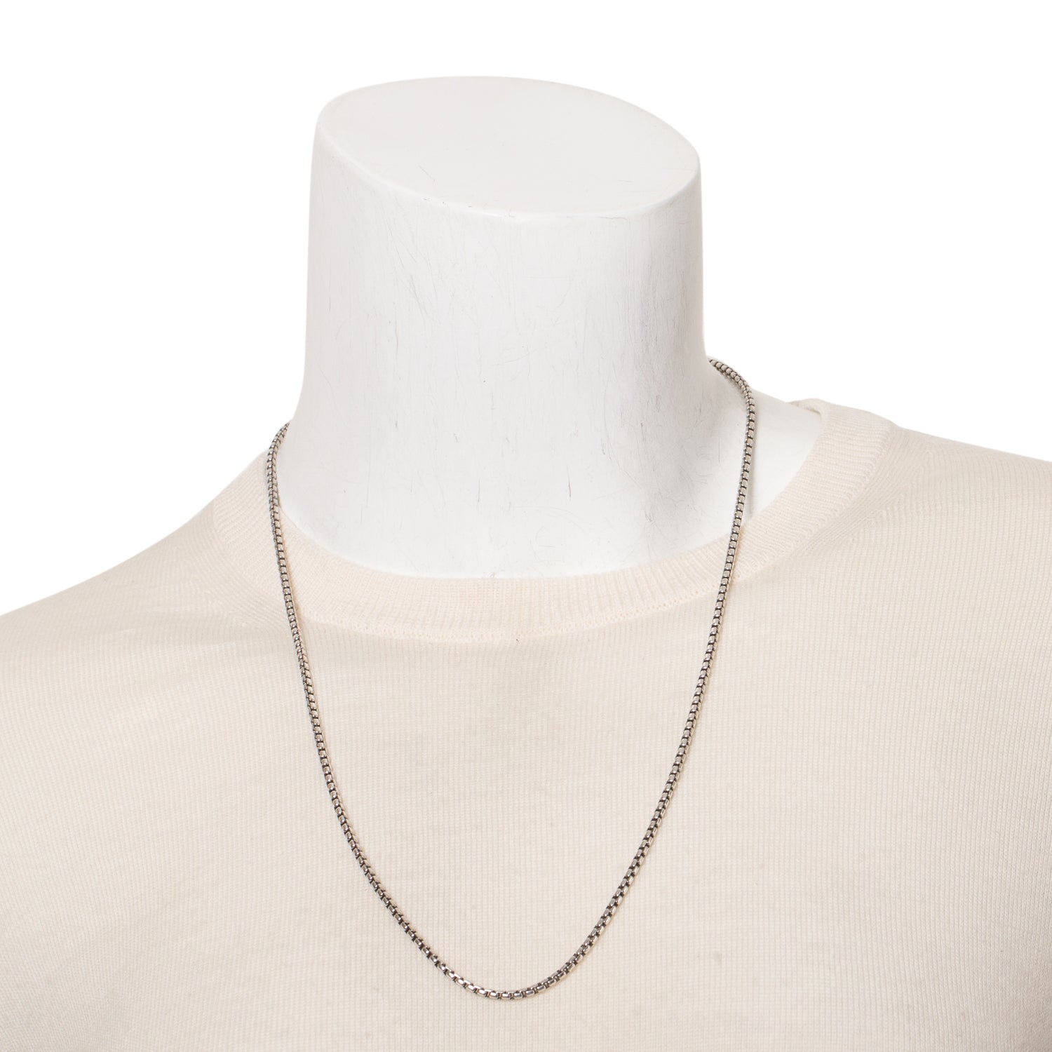 David Yurman Sterling Silver 2.7 MM Box Chain Necklace, 24"