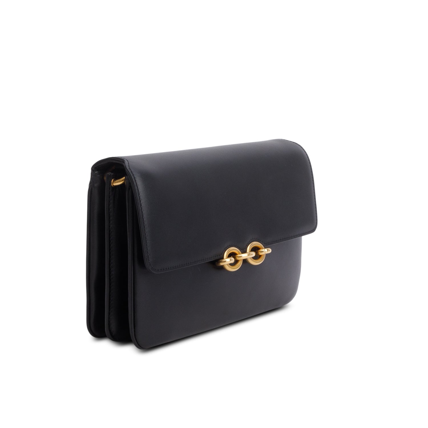 Saint Laurent Black 2020 Smooth Calfskin Le Maillon Satchel