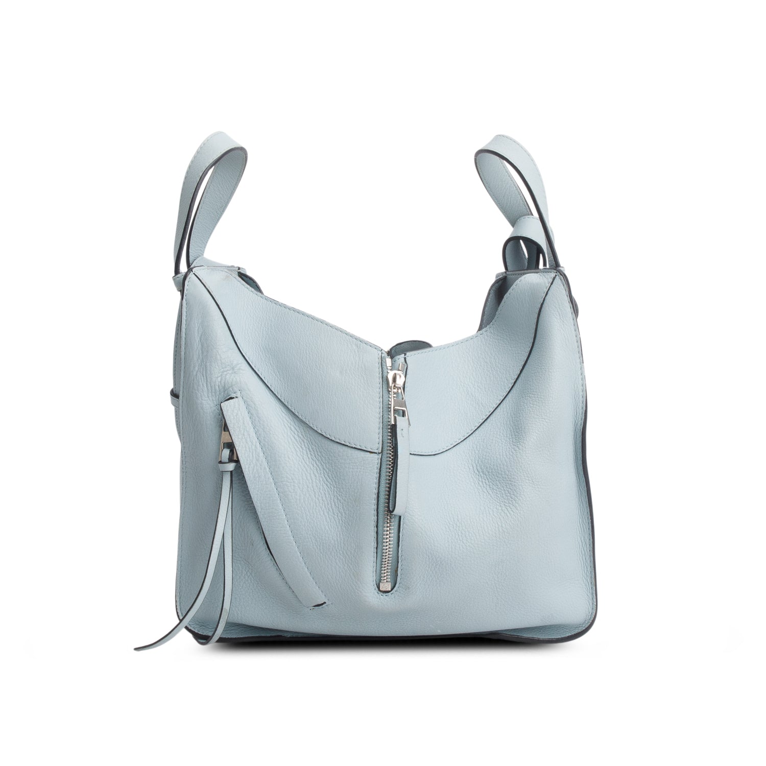 Loewe Blue Calfskin Small Hammock Shoulder Bag w/ Strap