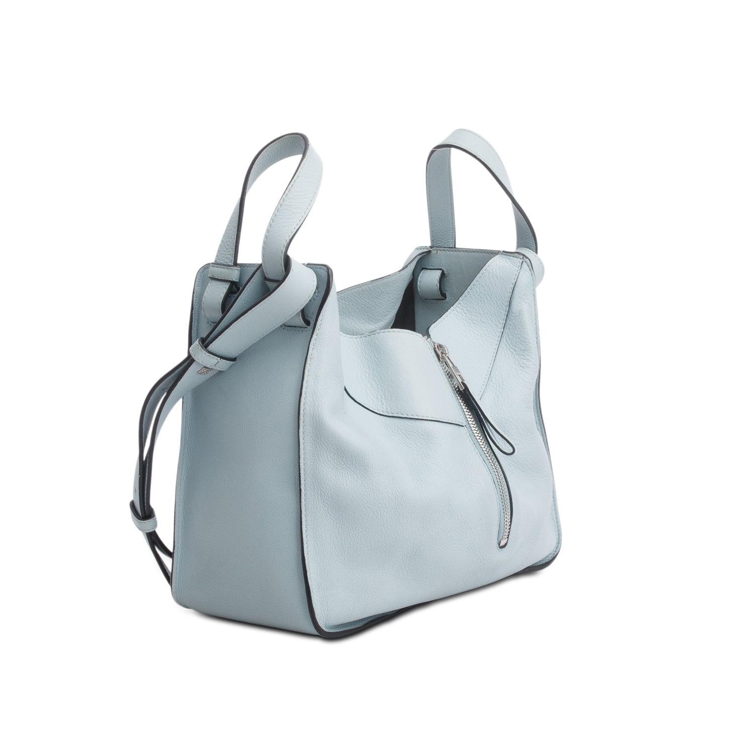 Loewe Blue Calfskin Small Hammock Shoulder Bag w/ Strap