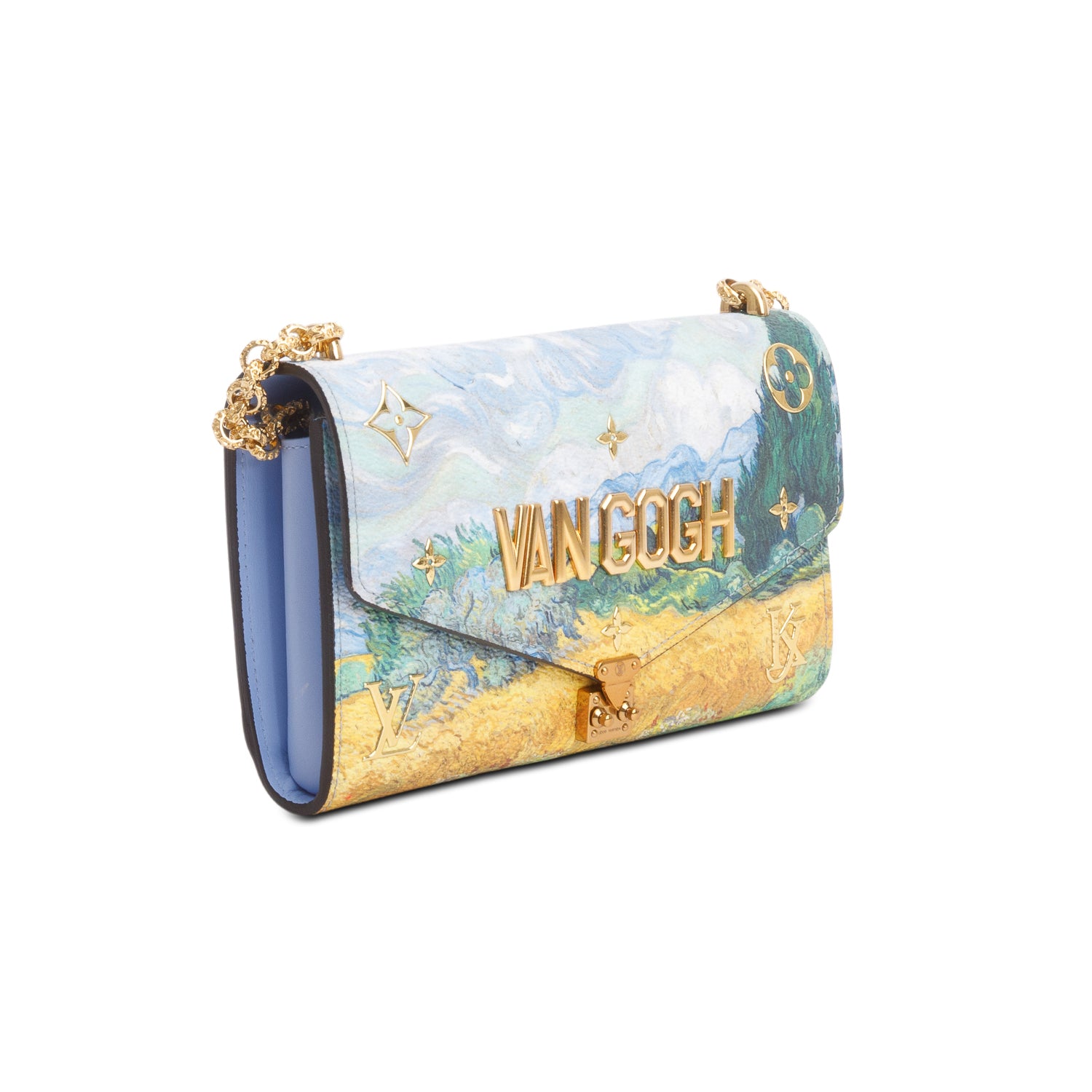 Louis Vuitton Multicolor Masters Van Gogh Chain Wallet w/ Box