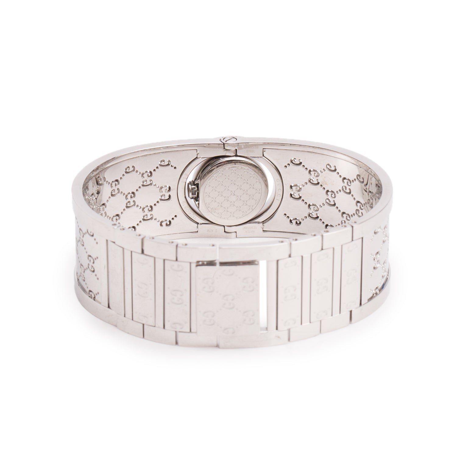 Gucci Stainless Steel Diamond Bezel Twirl Quartz Watch w/ Box