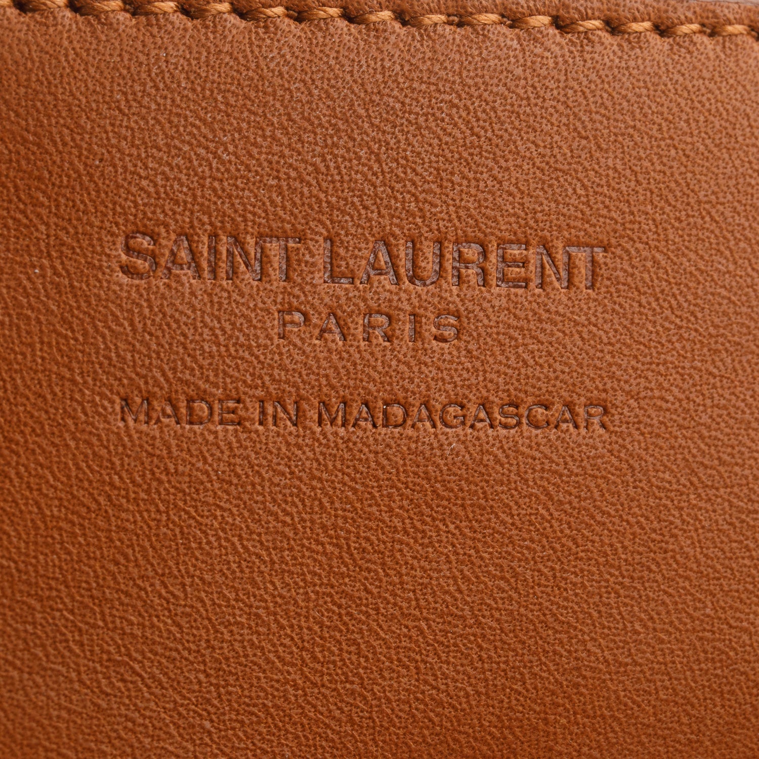 Saint Laurent 2024 Raffia Le 5 a 7 Mini Hobo w/ Box